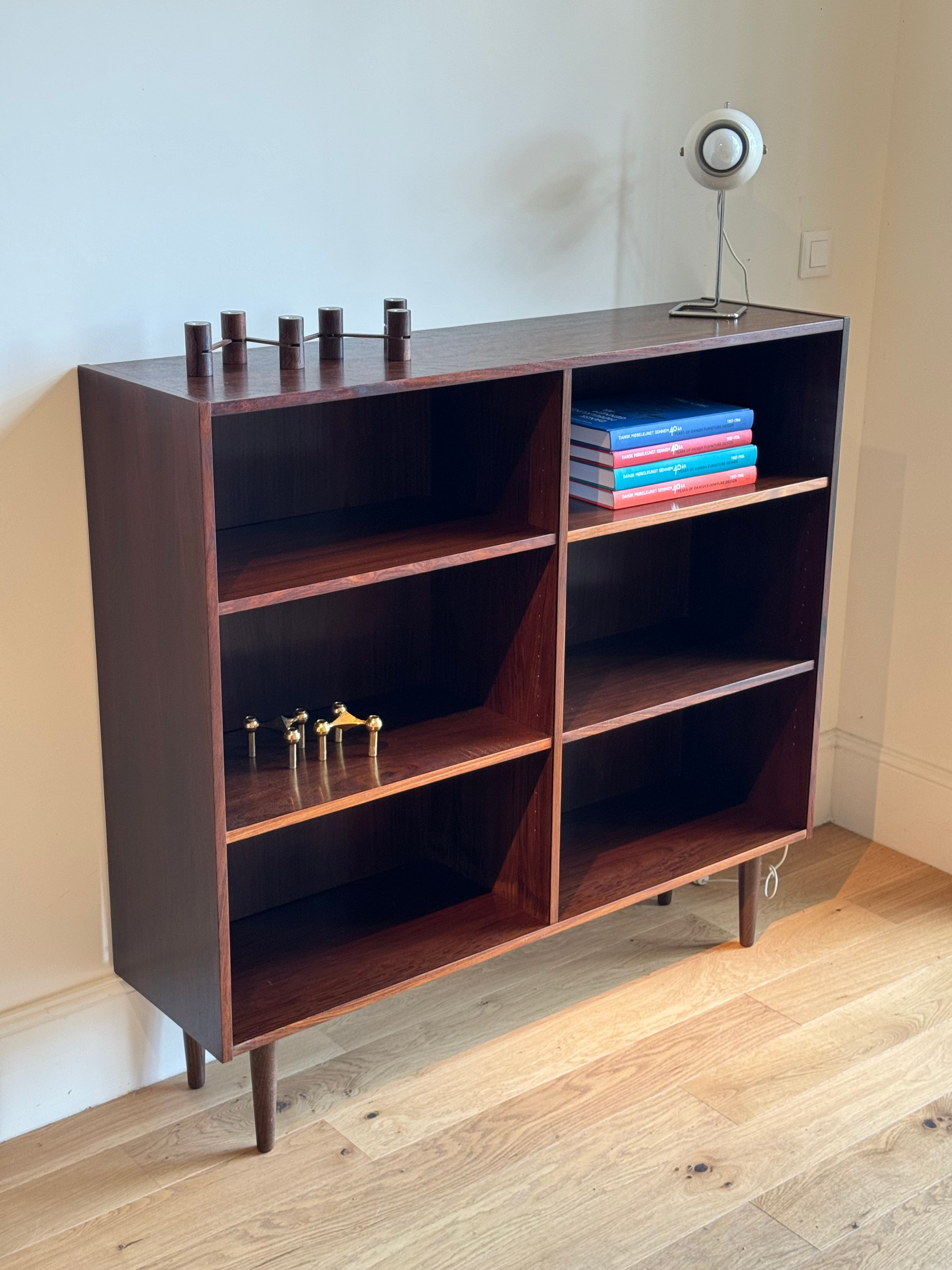 Bibliothèque scandinave vintage en palissandre "Alfred"