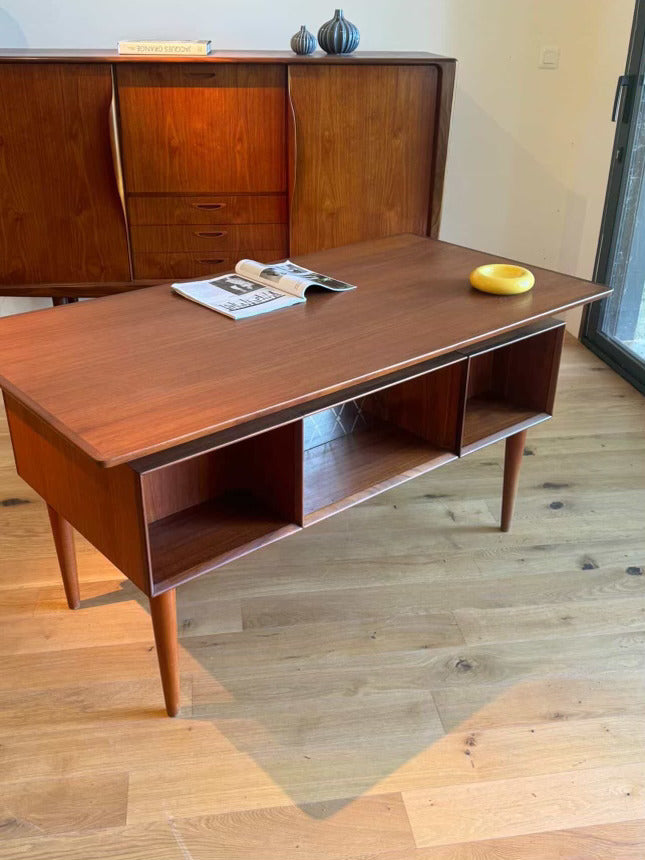 Bureau système biface scandinave vintage en teck "Søren"
