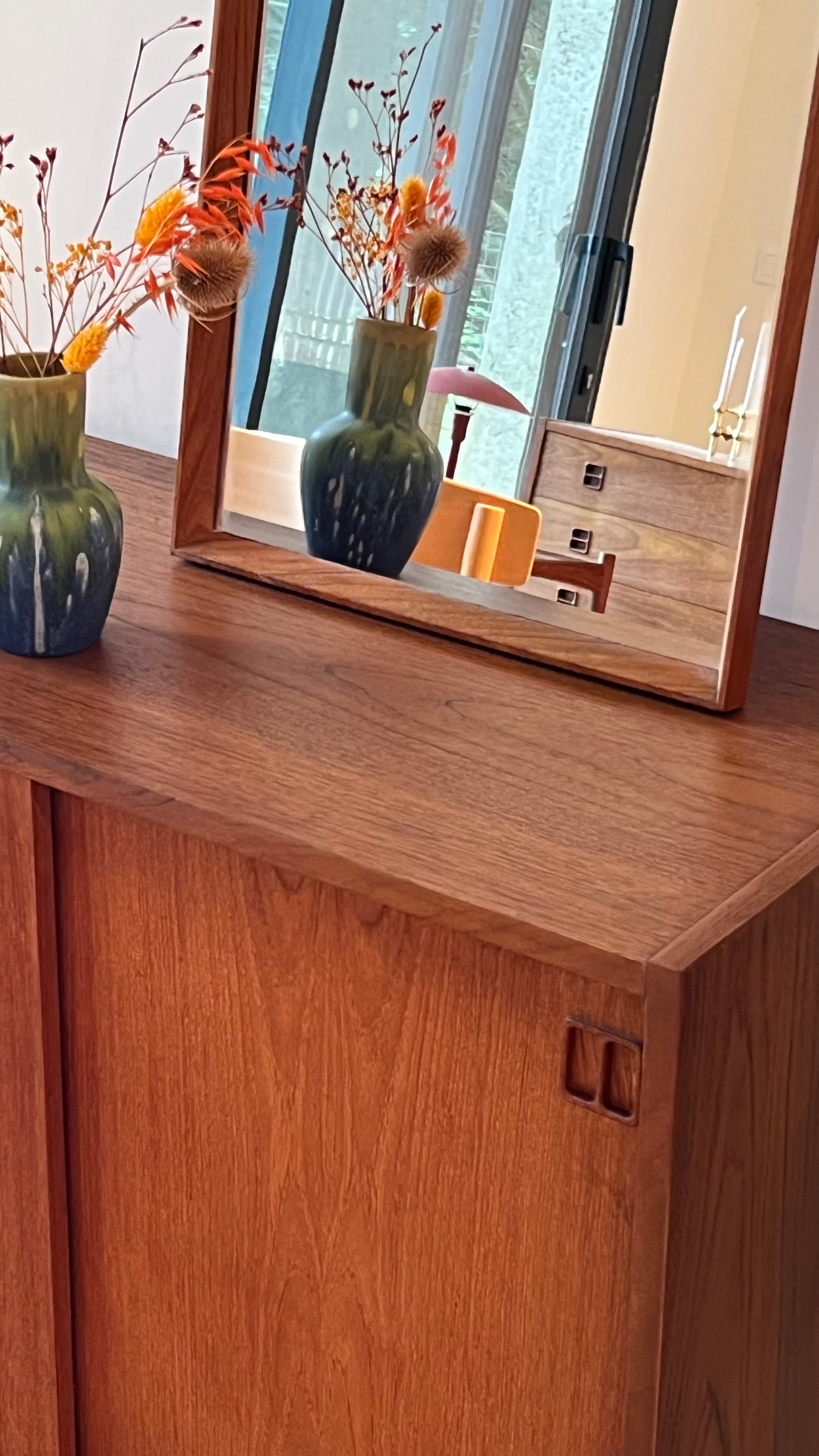 Miroir scandinave vintage "Eliad" - Année 60