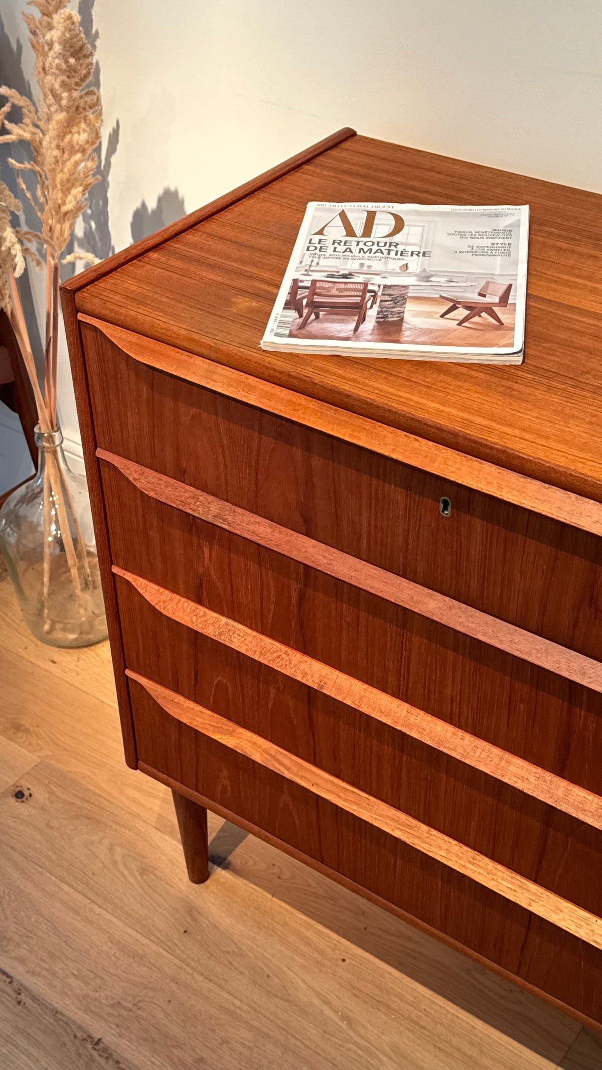 Commode scandinave vintage en teck "Tage"