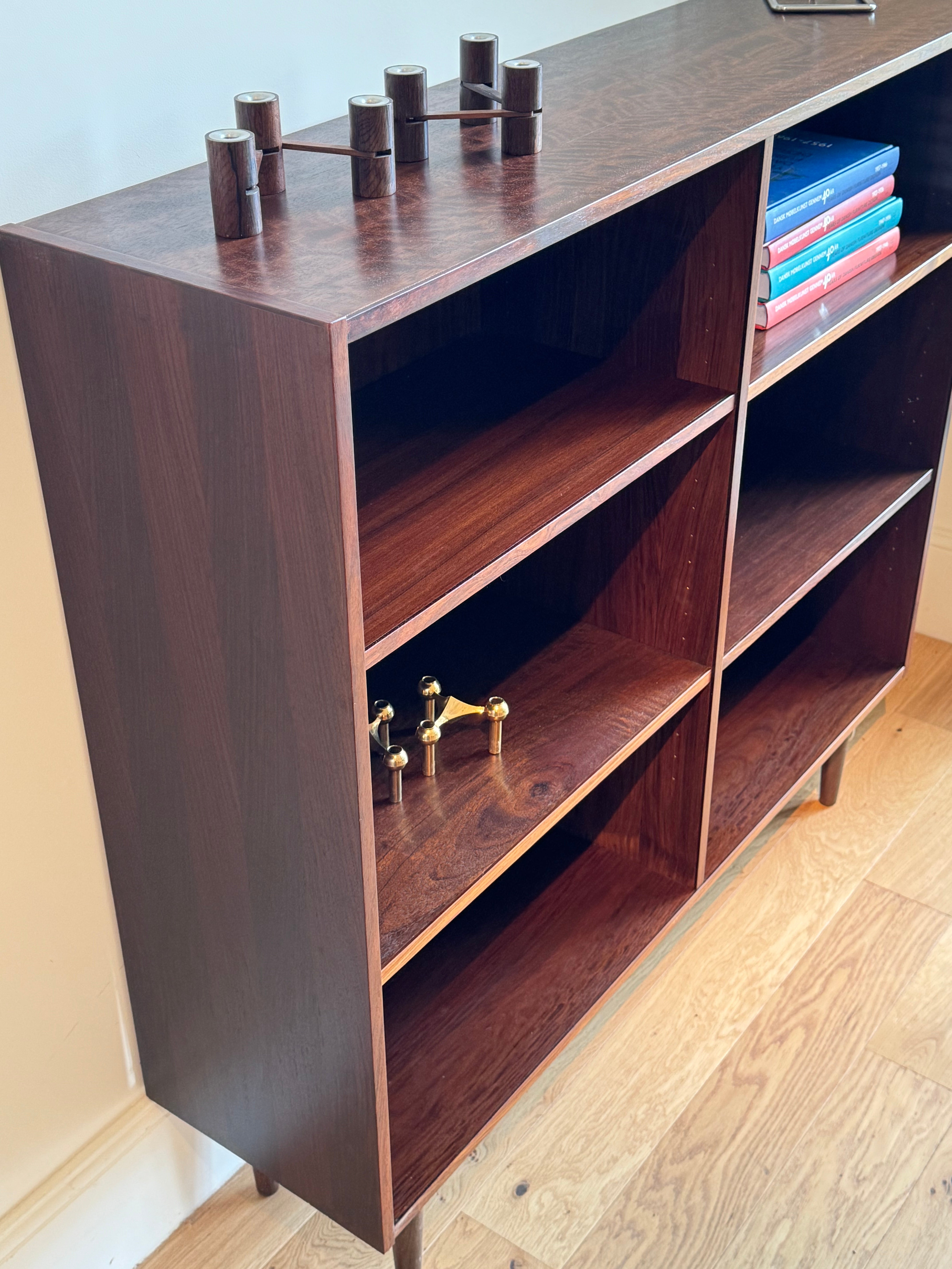 Bibliothèque scandinave vintage en palissandre "Alfred"