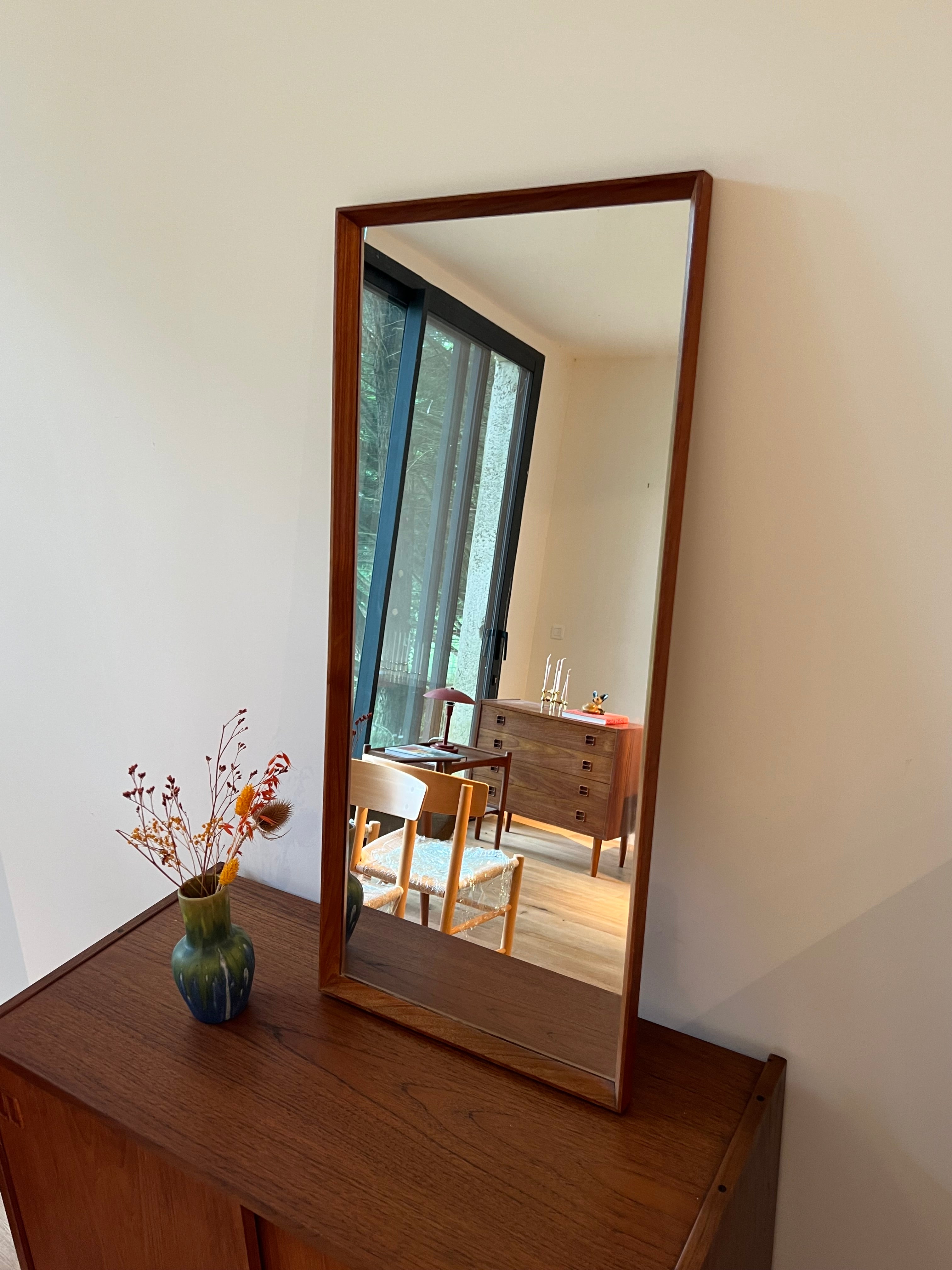 Miroir scandinave vintage "Eliad" - Année 60