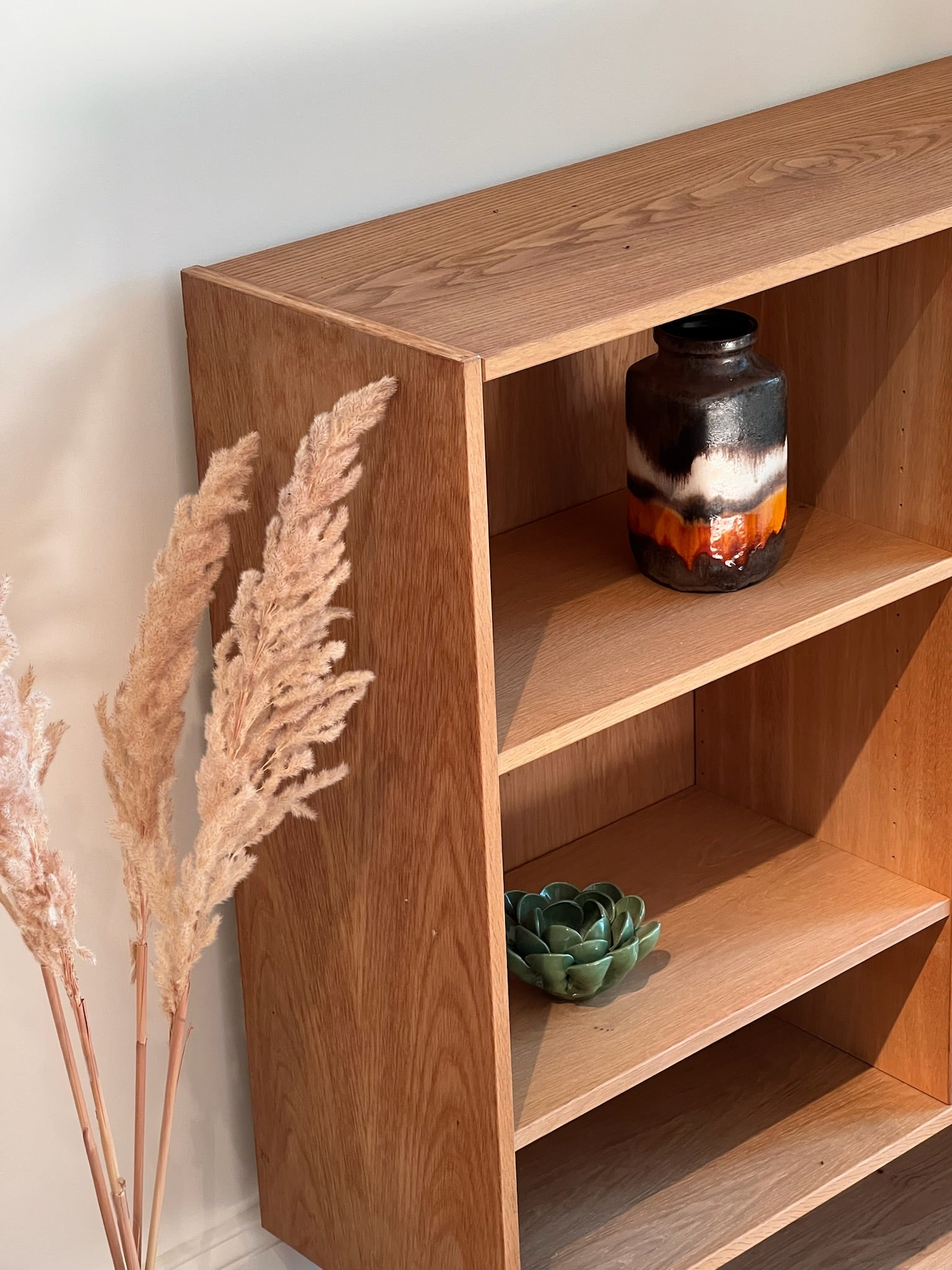 Bibliothèque scandinave vintage en chêne "Tara"