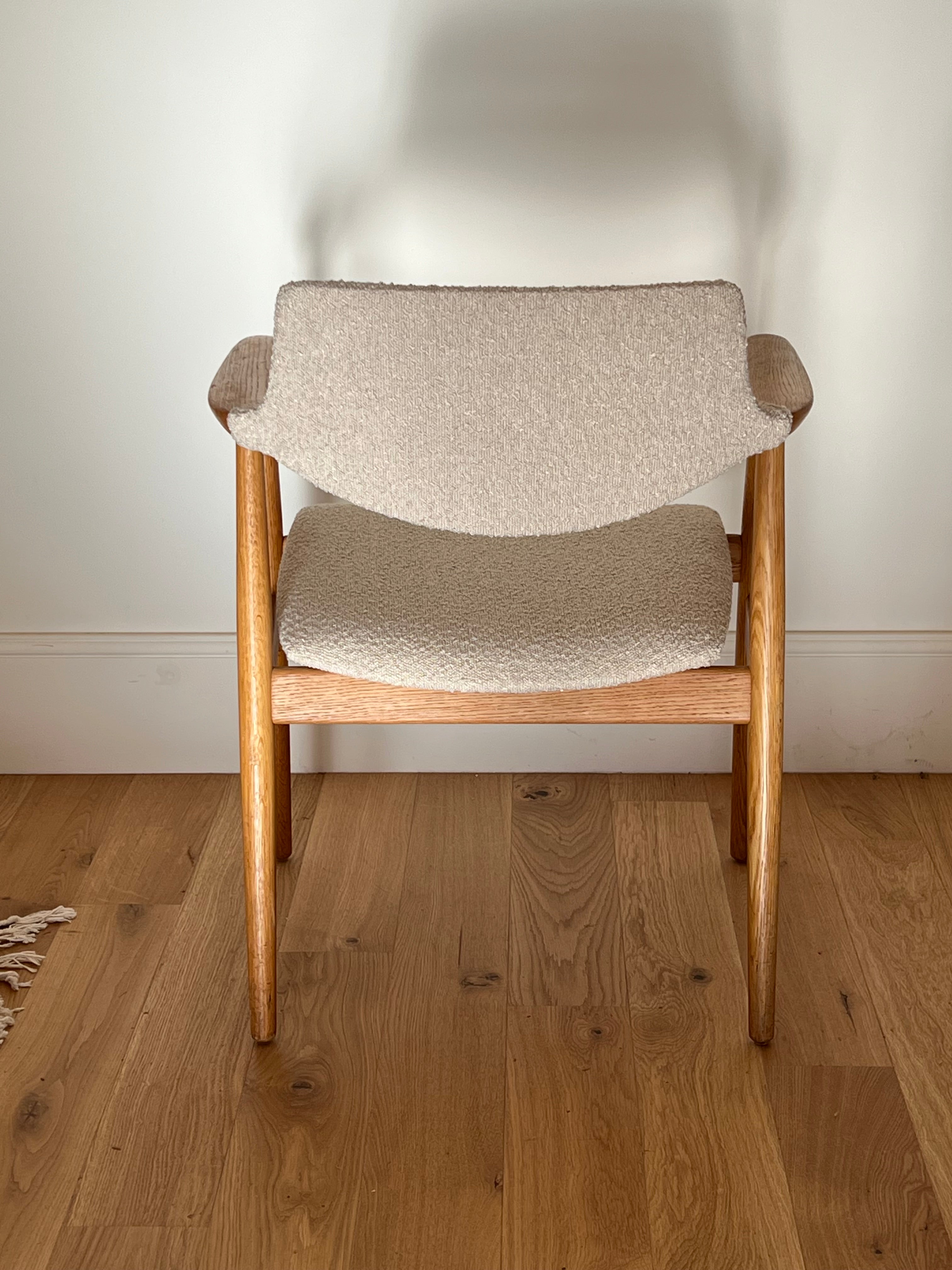 Fauteuil Scandinave Vintage en chêne "Holm" - Année 60