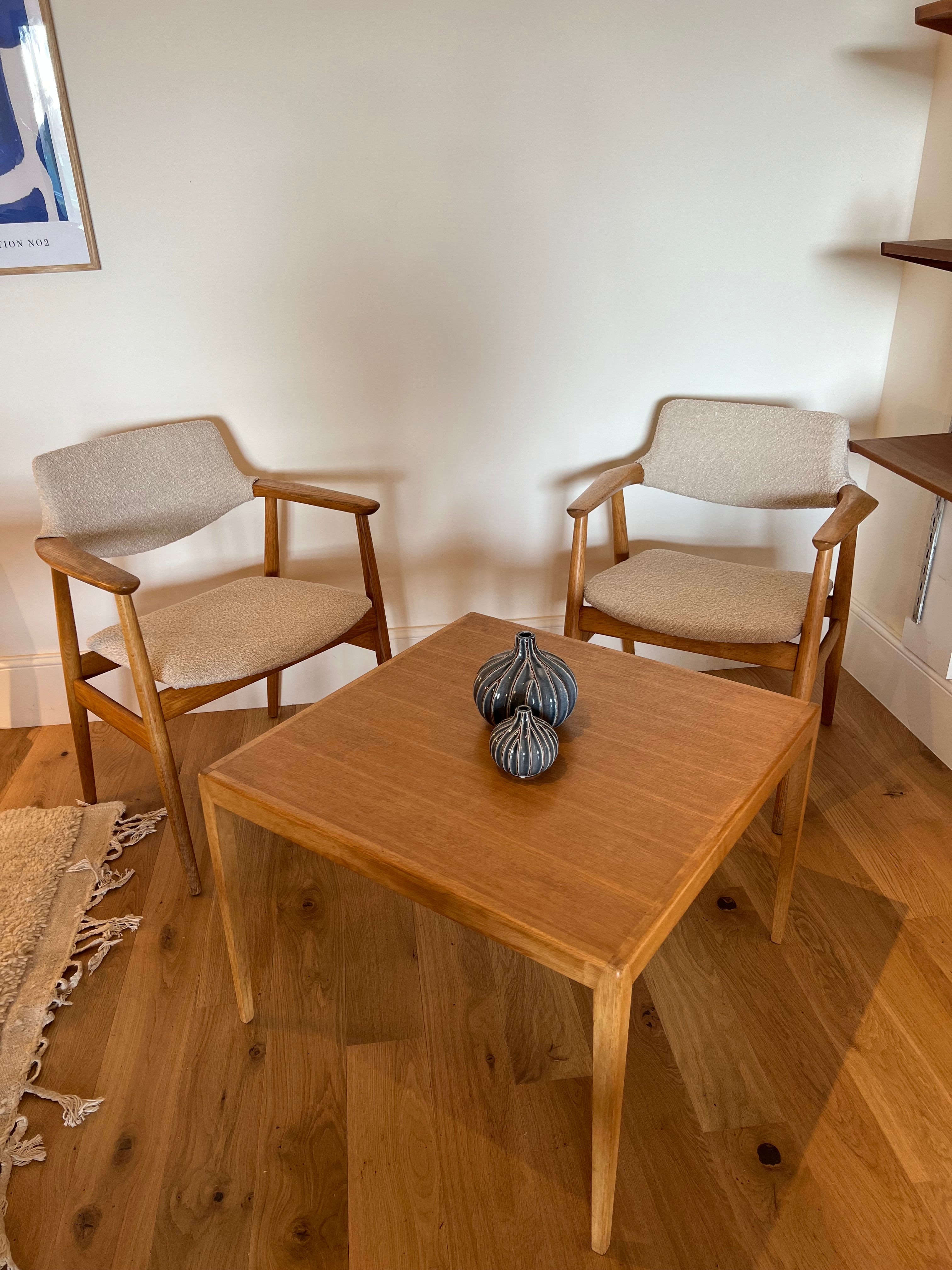 Fauteuil Scandinave Vintage en chêne "Holm" - Année 60