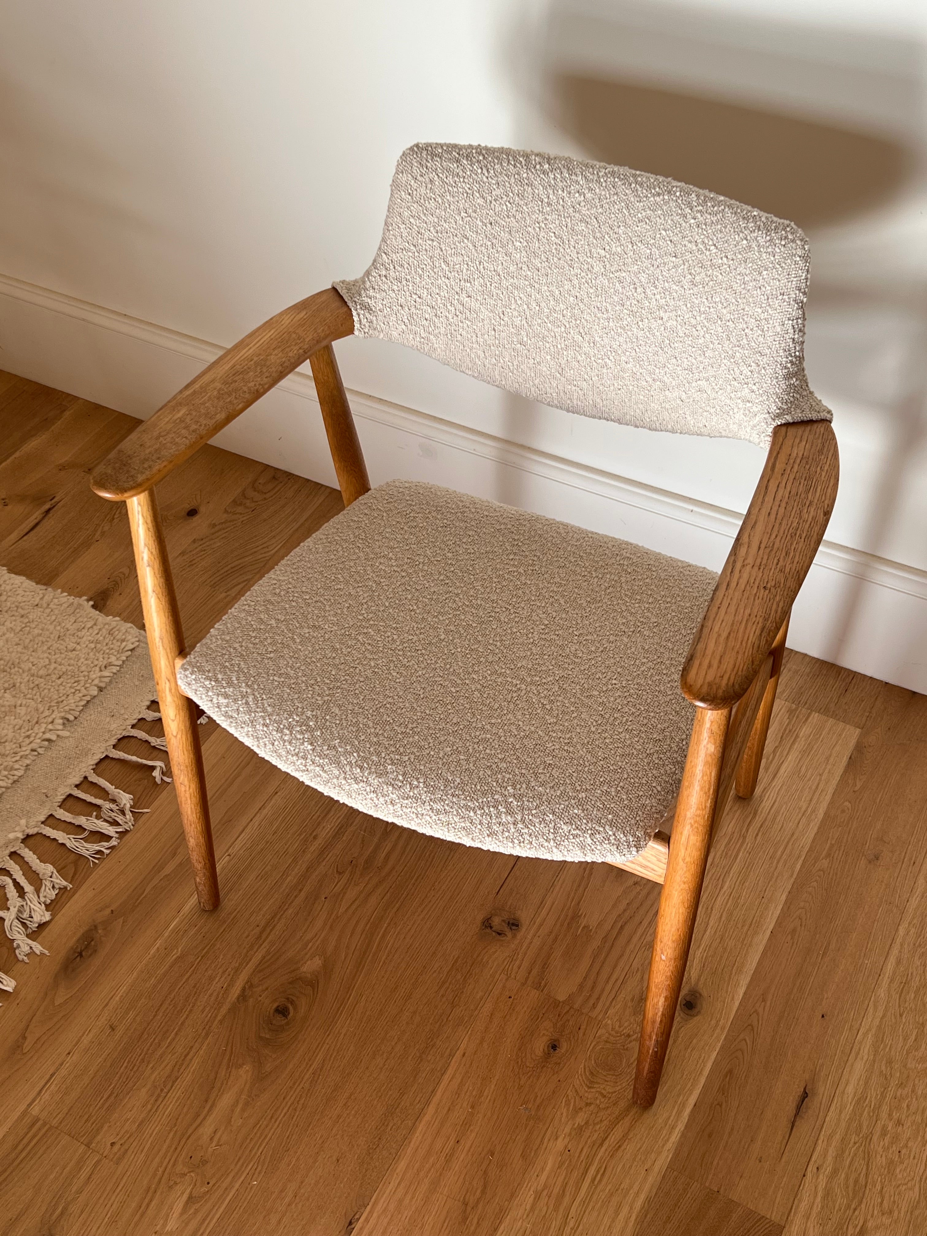 Fauteuil Scandinave Vintage en chêne "Holm" - Année 60