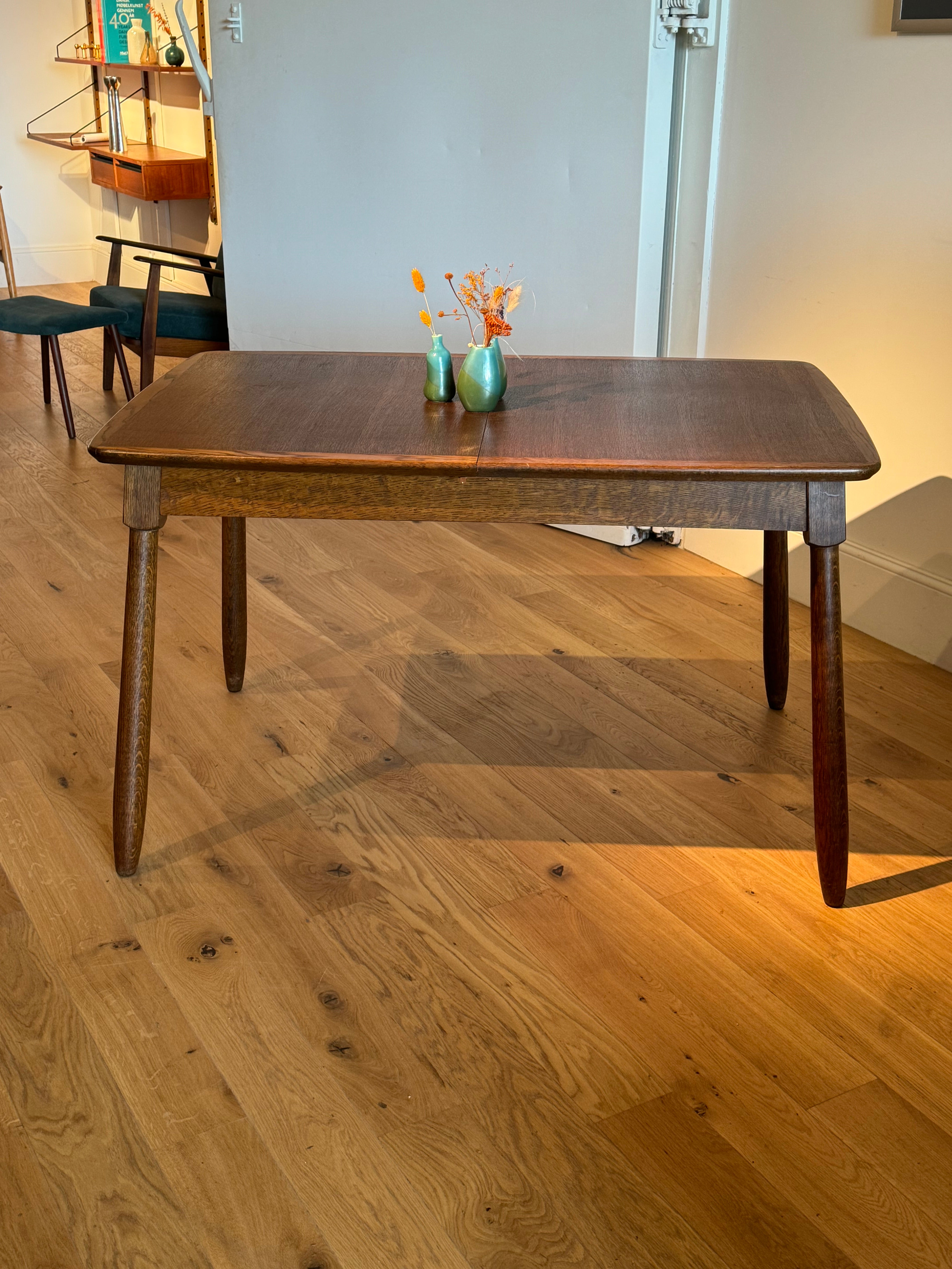 Table scandinave vintage en chêne « Mette »