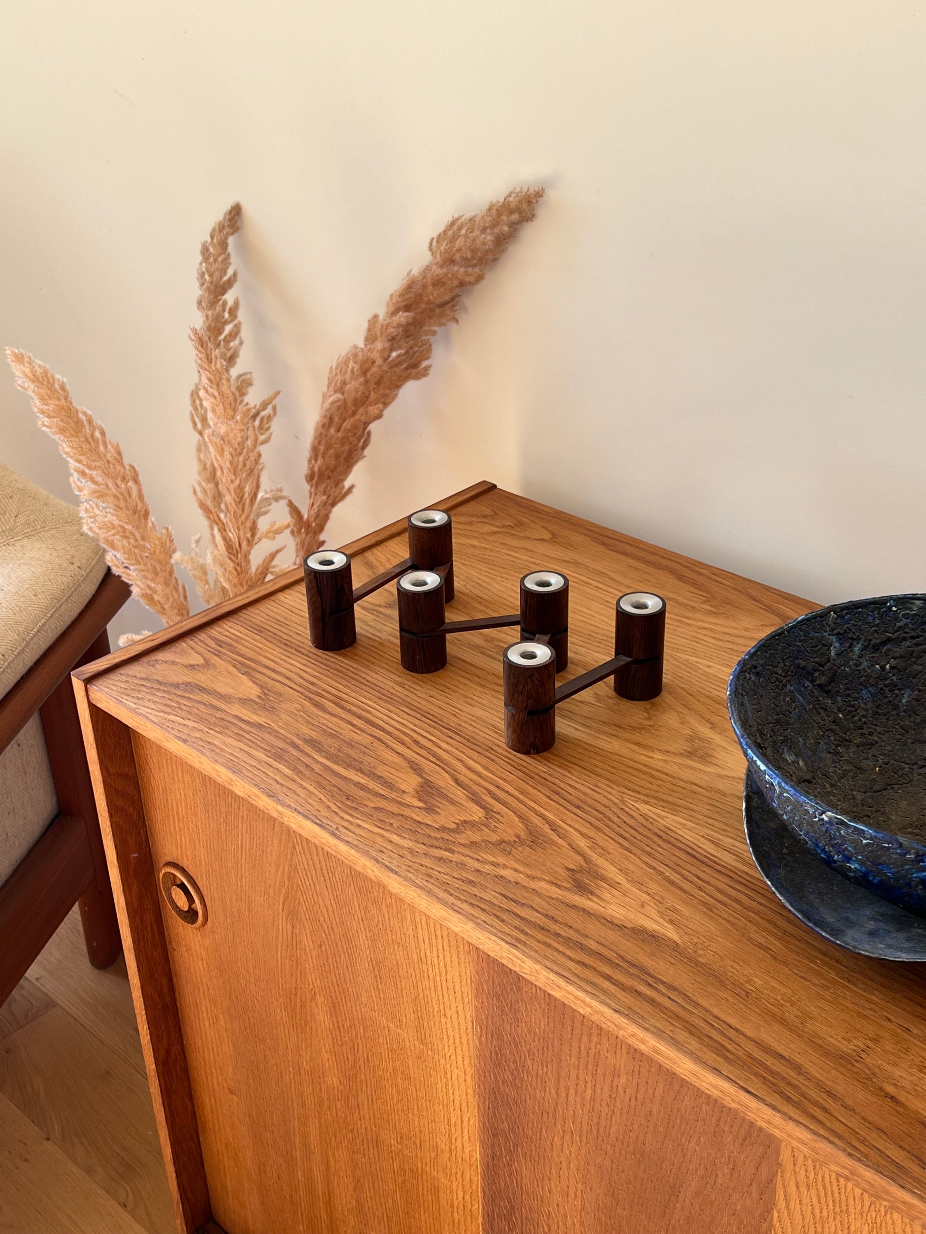 Enfilade scandinave vintage en chêne "Vinia"