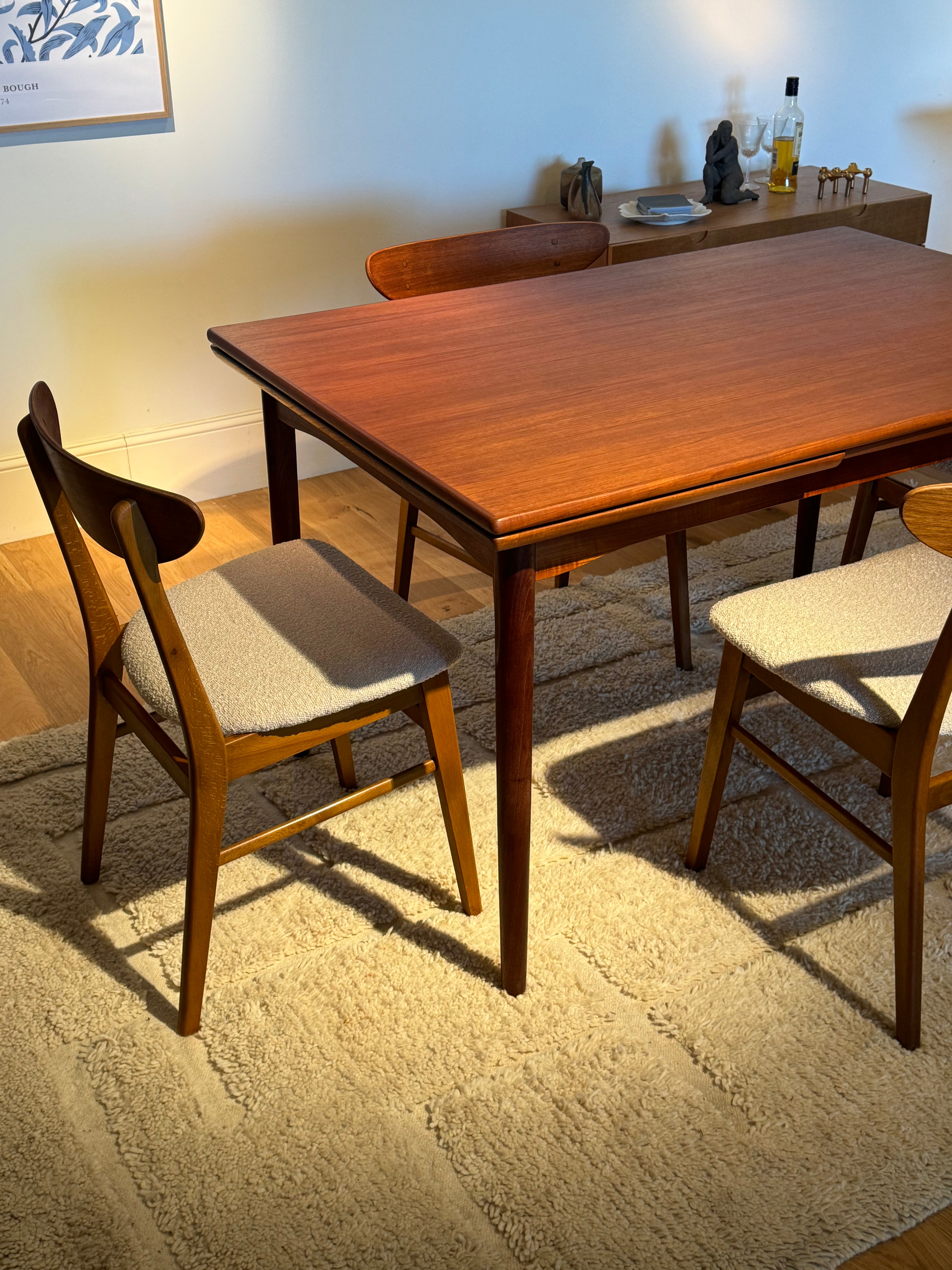 Table scandinave vintage en teck « Marta »