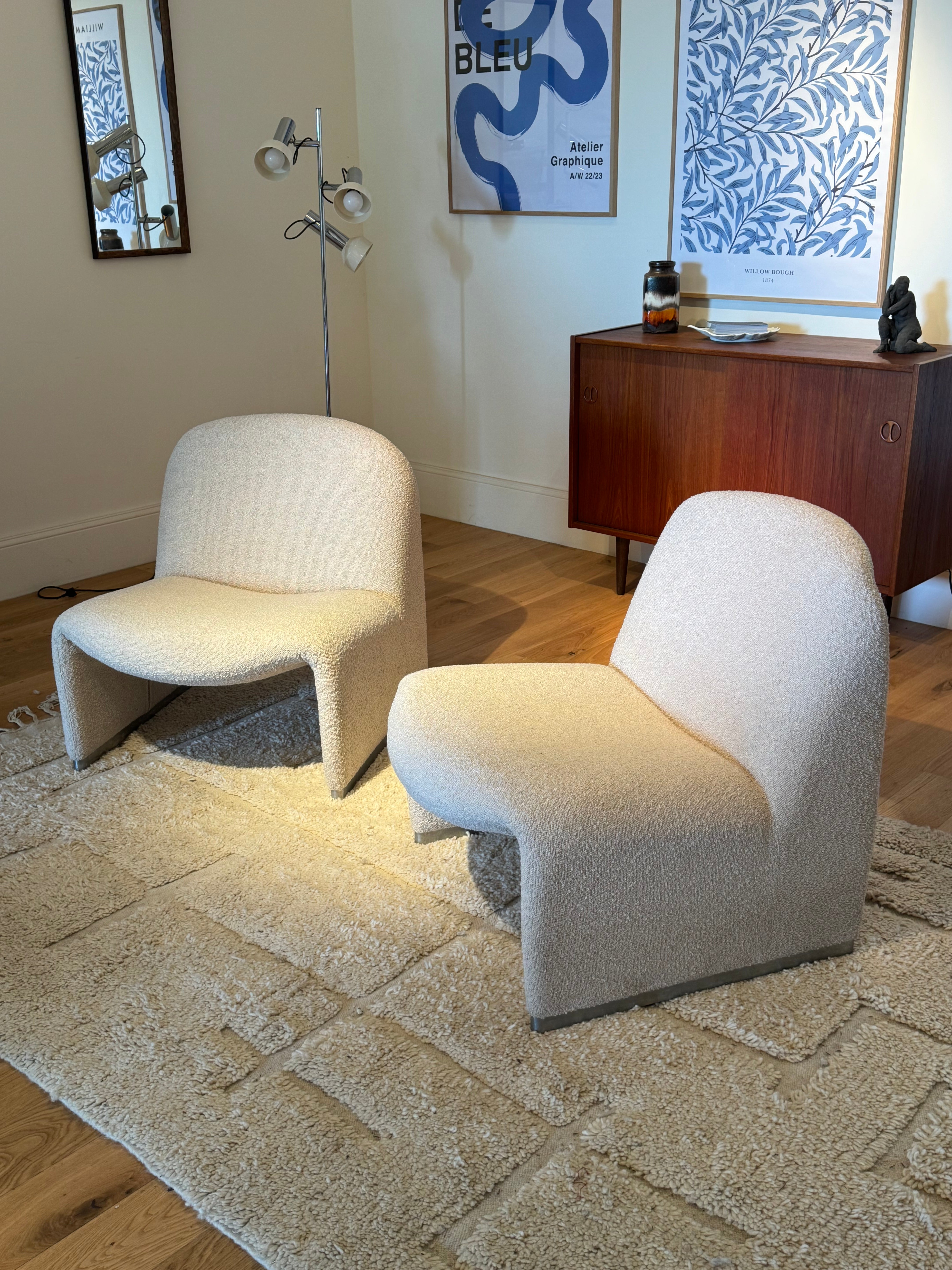 Paire de fauteuils design vintage Alky de Giancarlo Piretti pour Castelli