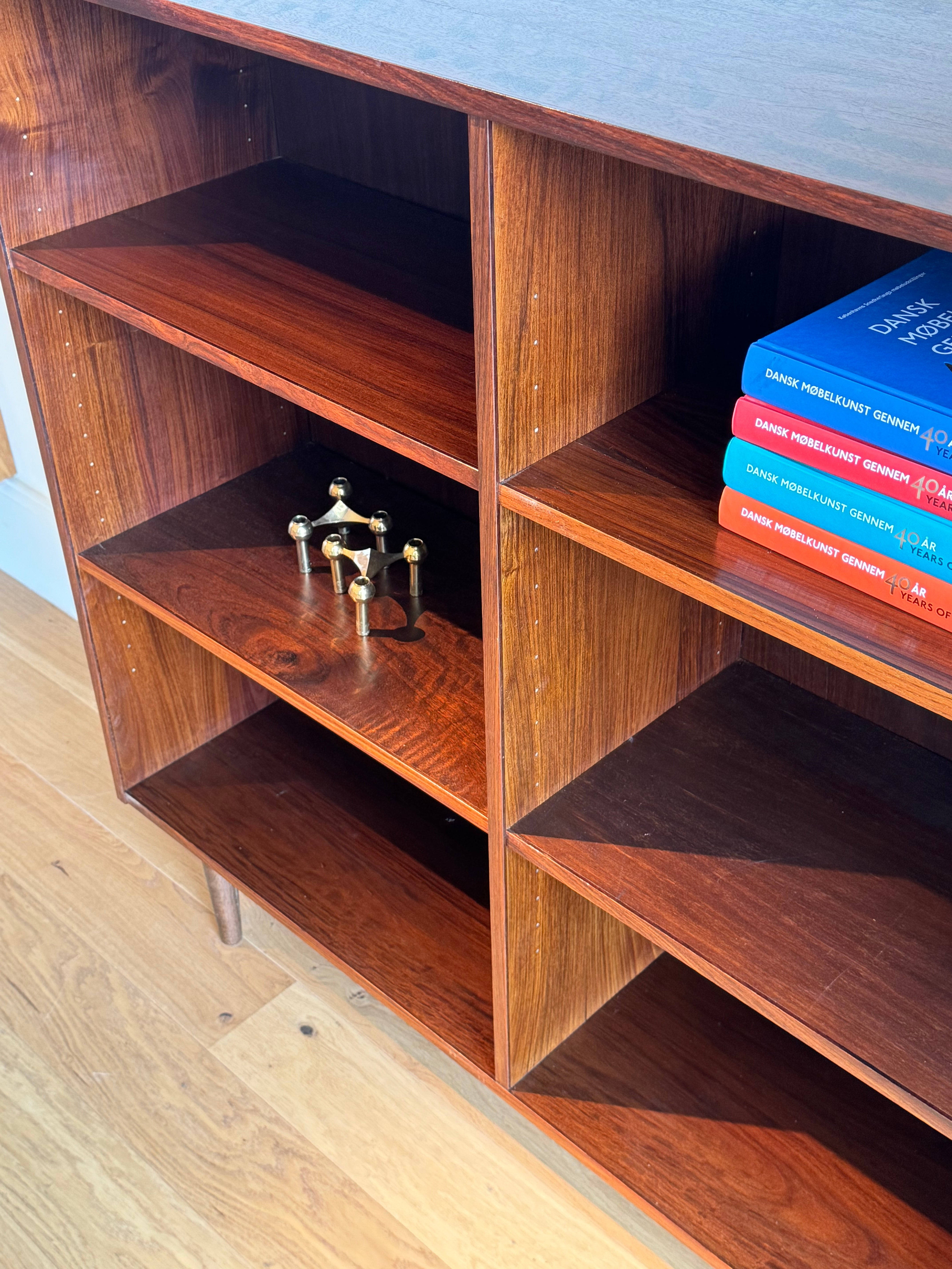 Bibliothèque scandinave vintage en palissandre "Alfred"