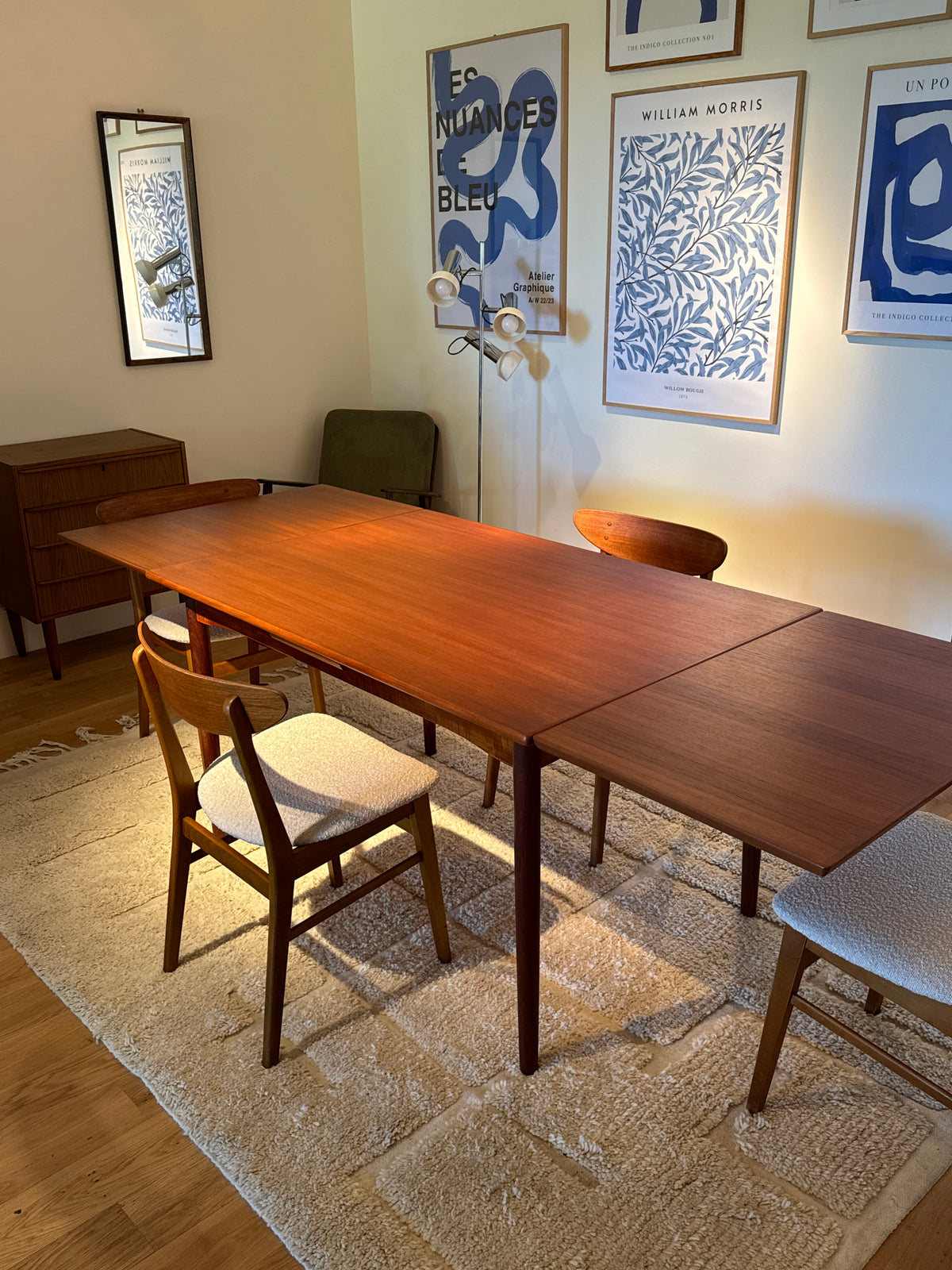 Table scandinave vintage en teck « Marta »