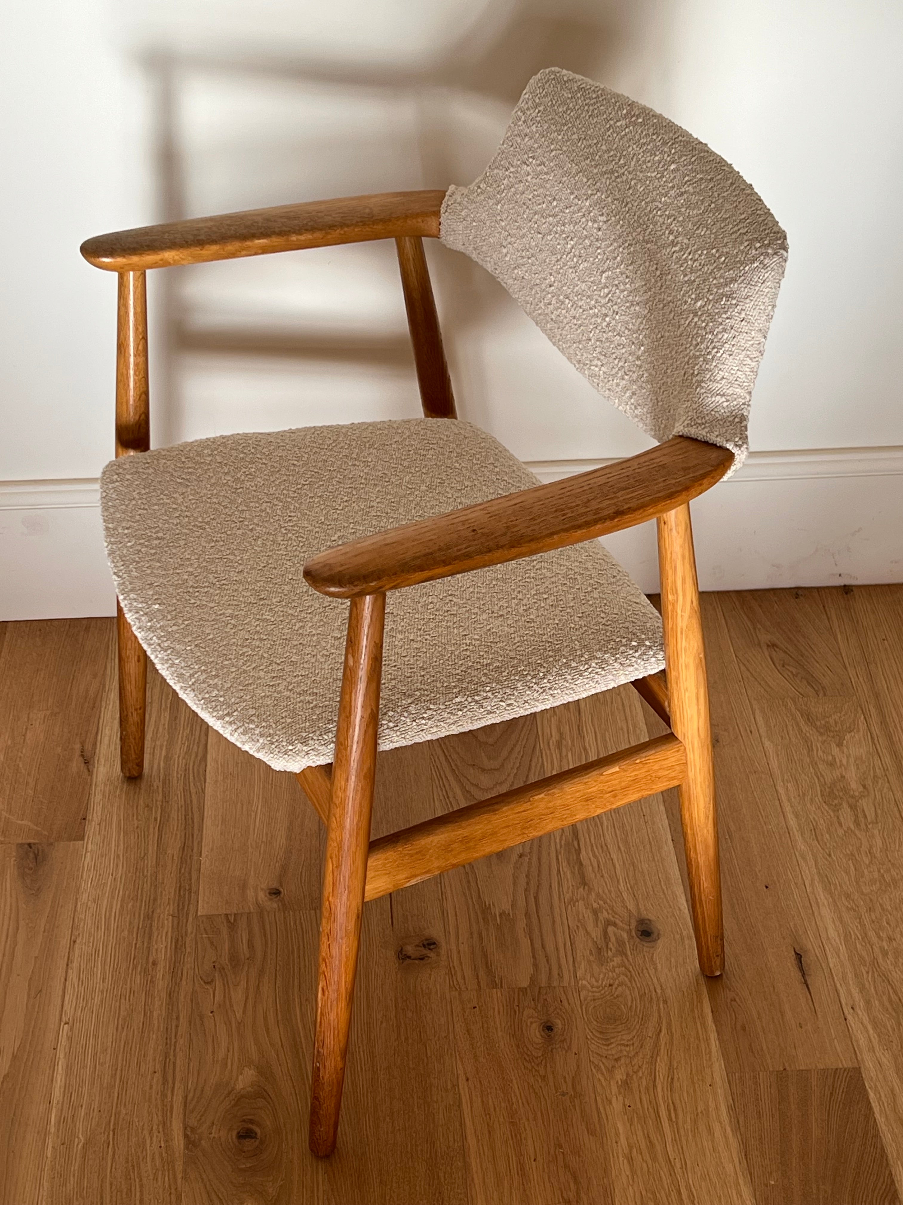 Fauteuil Scandinave Vintage en chêne "Holm" - Année 60