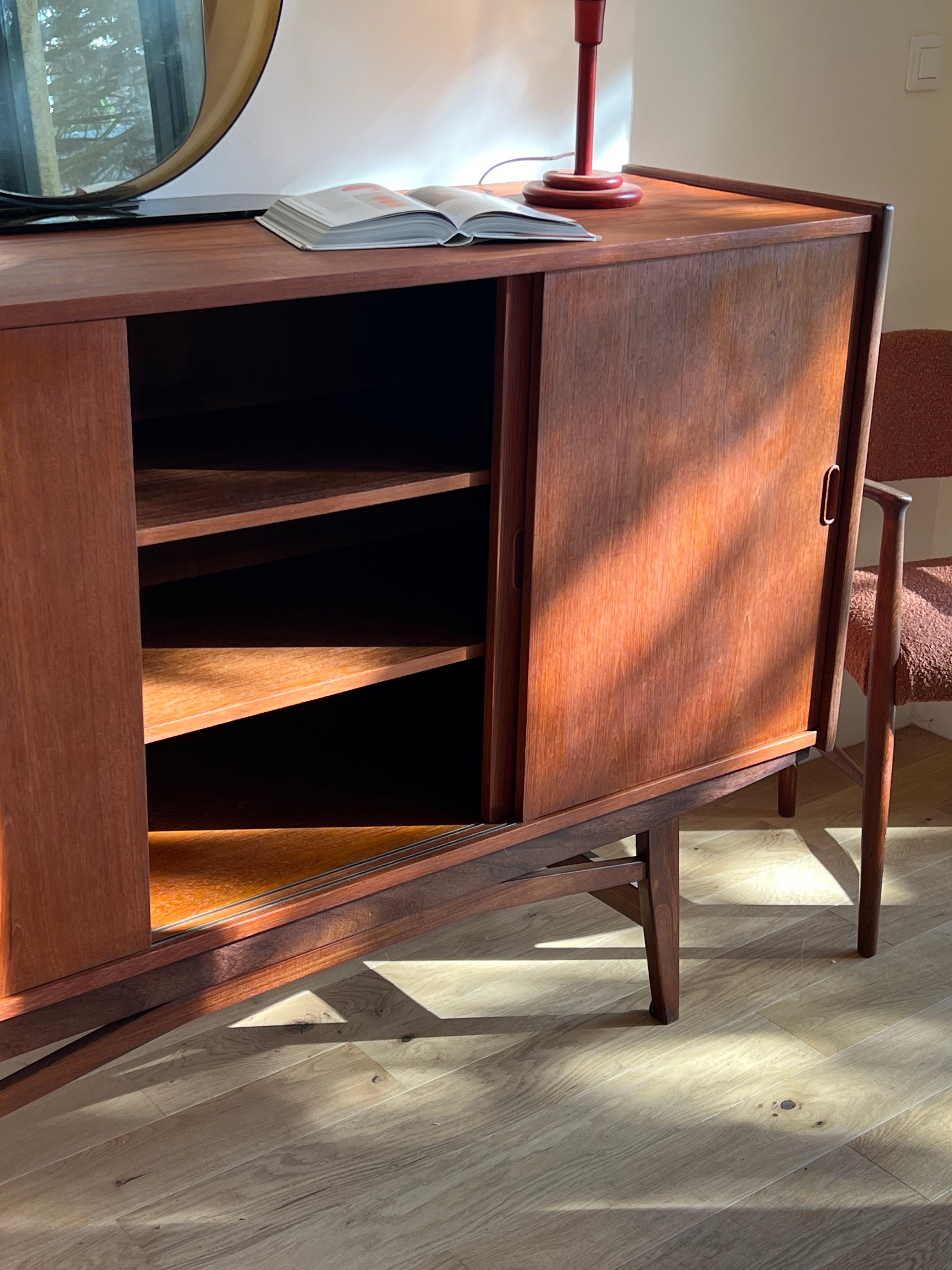 Enfilade scandinave vintage en teck "Bertil"