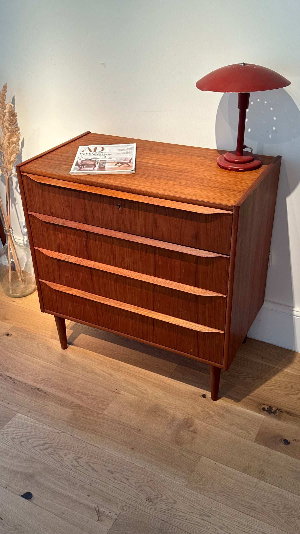 Commode scandinave vintage en teck "Tage"