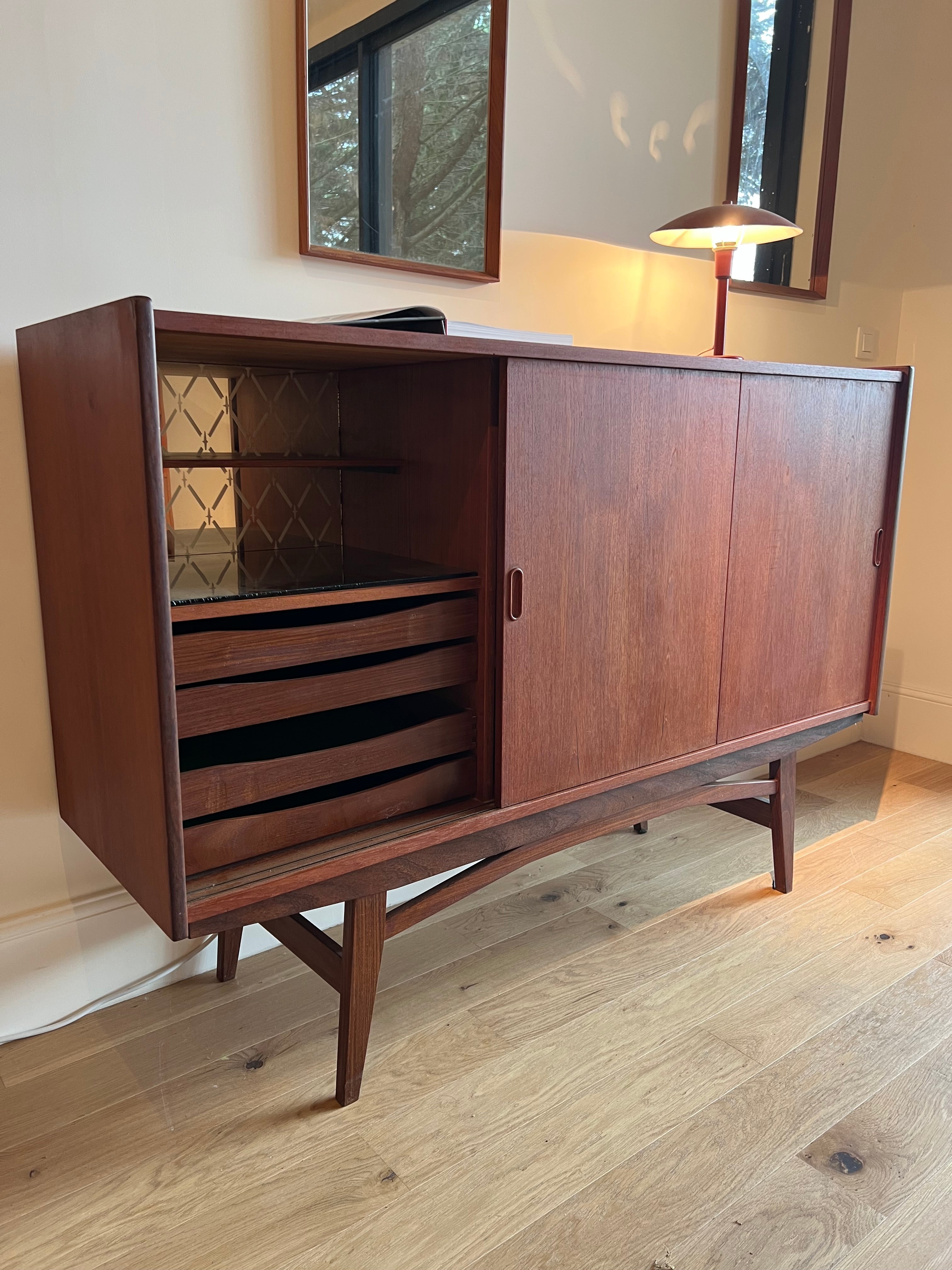 Enfilade scandinave vintage en teck "Bertil"