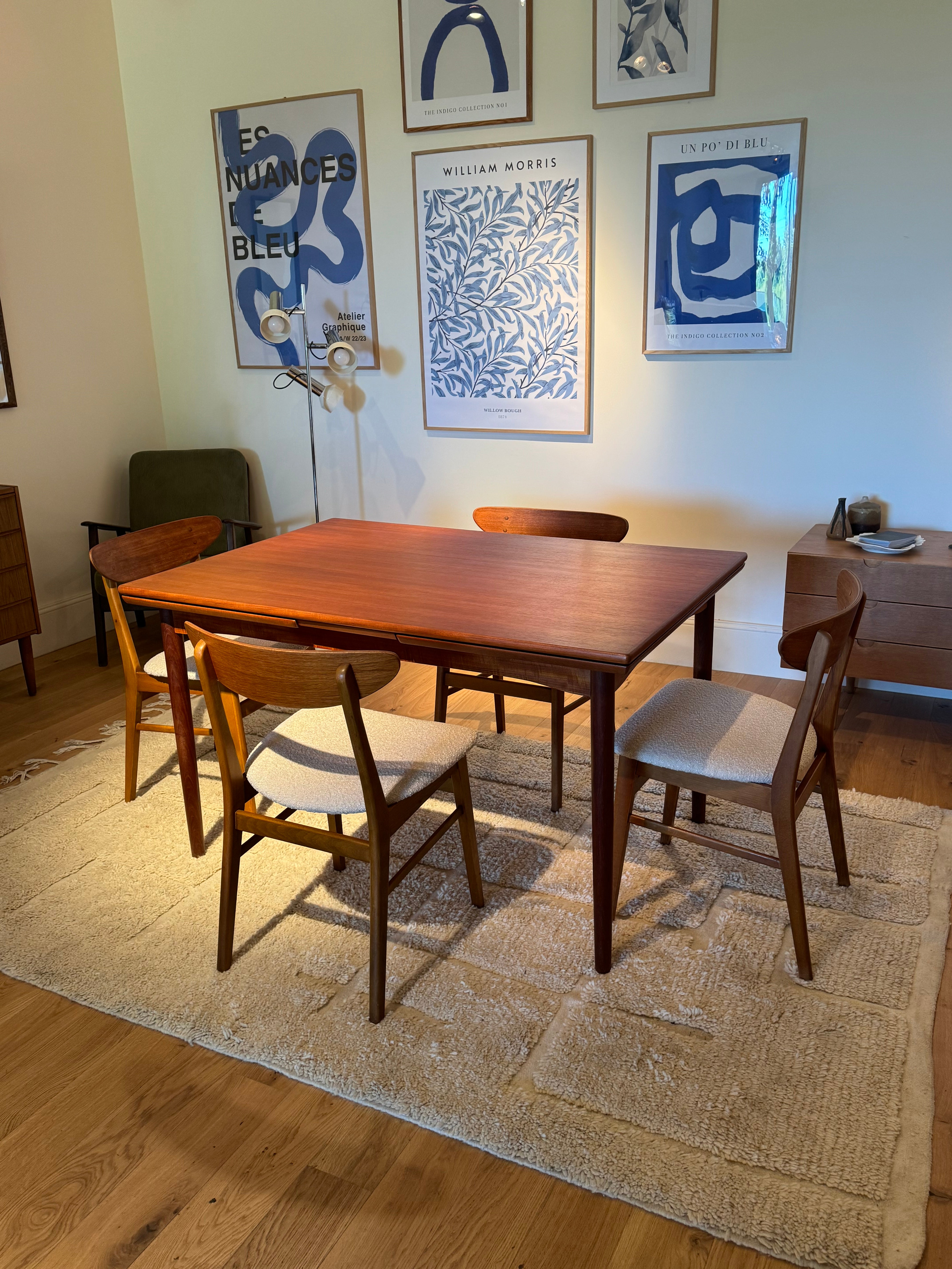 Table scandinave vintage en teck « Marta »