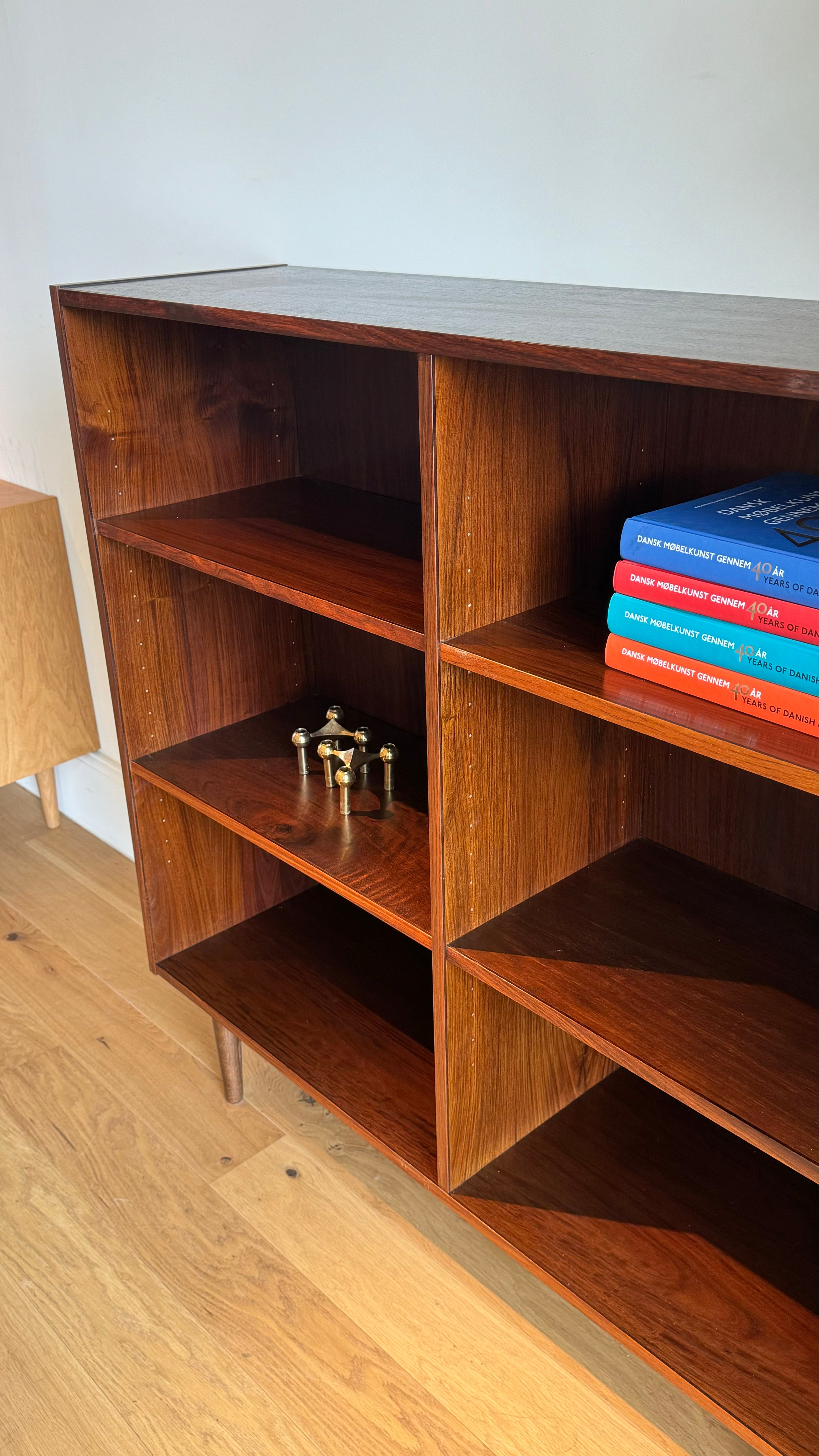 Bibliothèque scandinave vintage en palissandre "Alfred"
