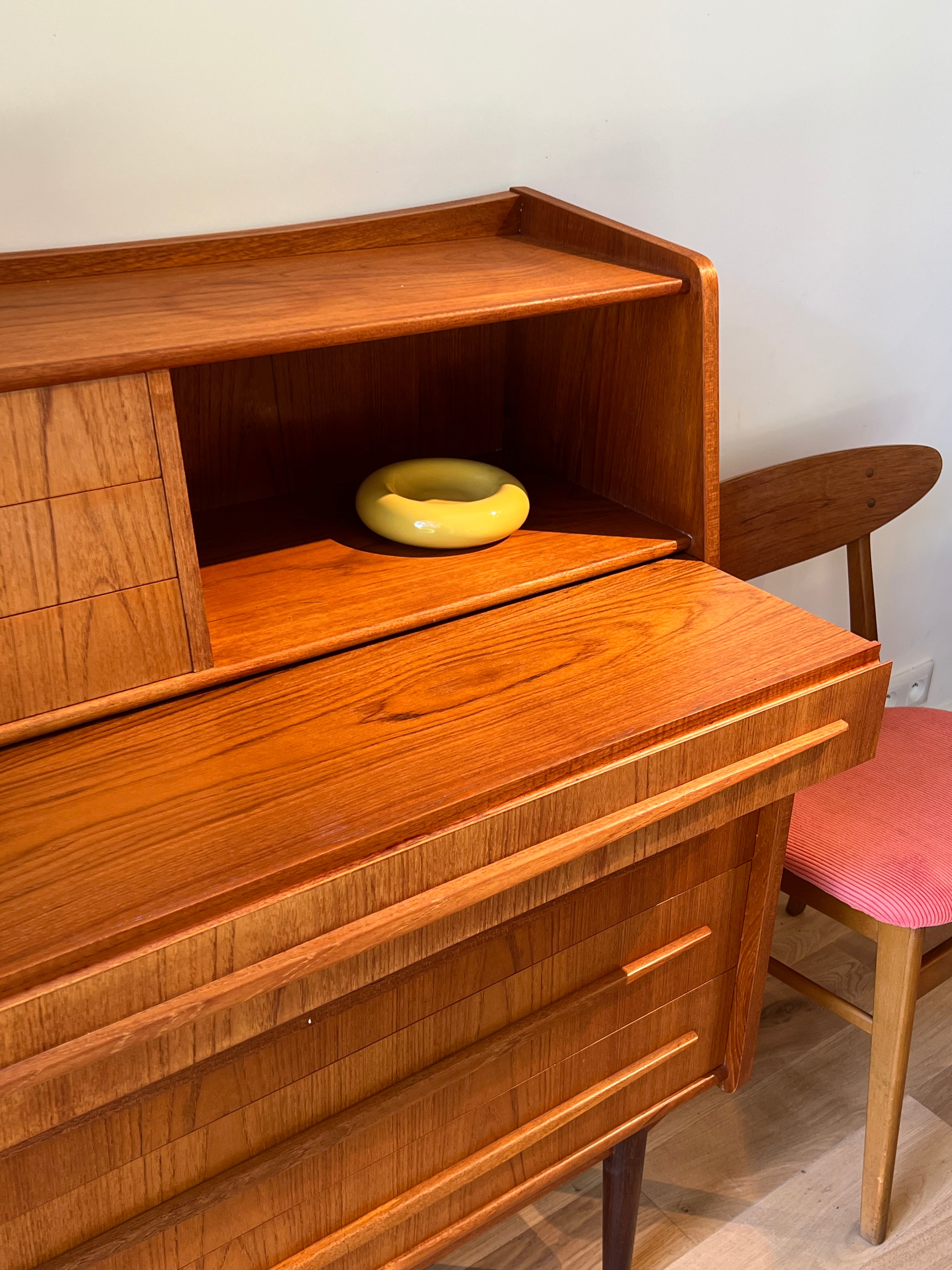 Secrétaire scandinave vintage « Jan »