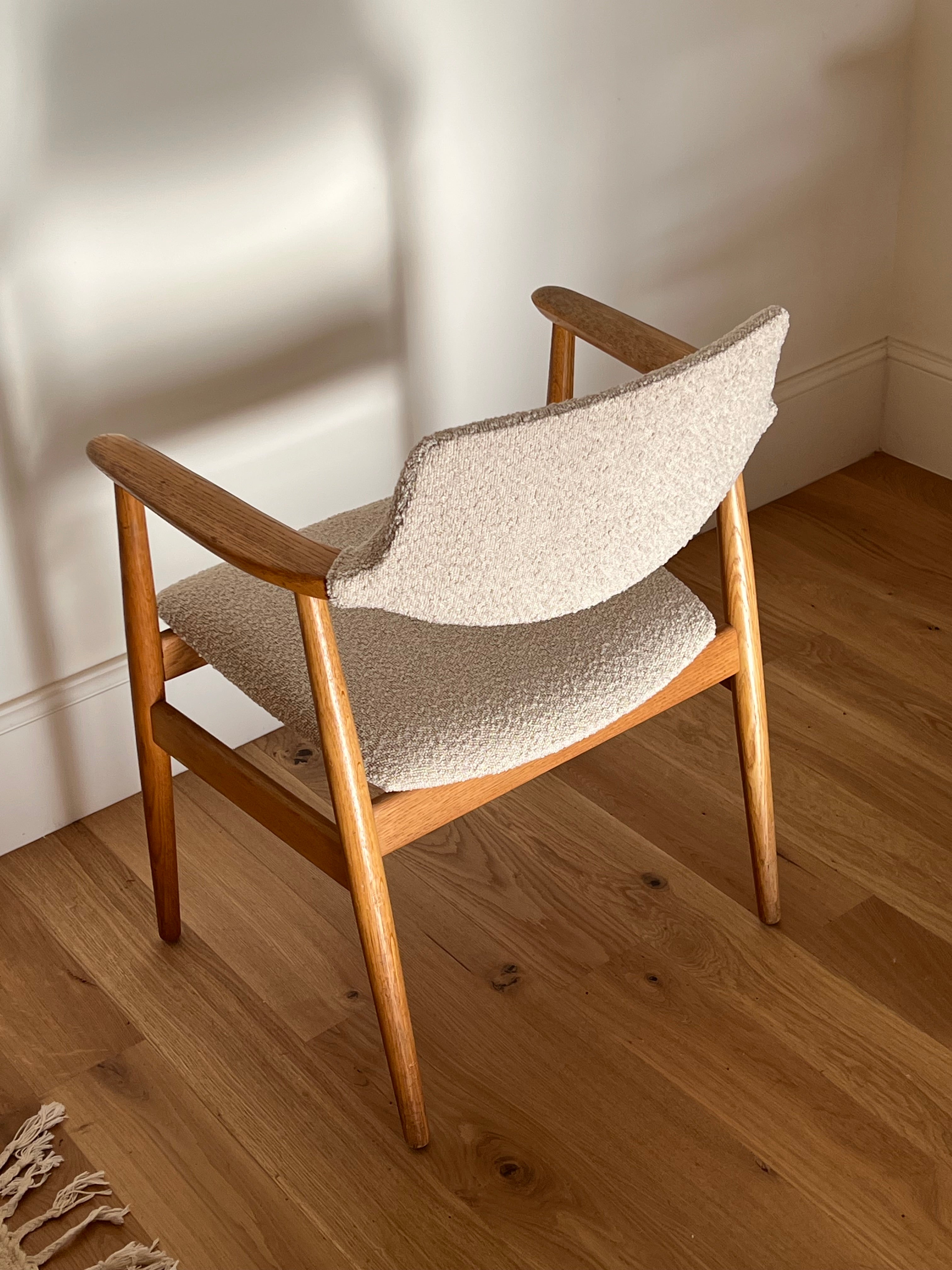 Fauteuil Scandinave Vintage en chêne "Holm" - Année 60