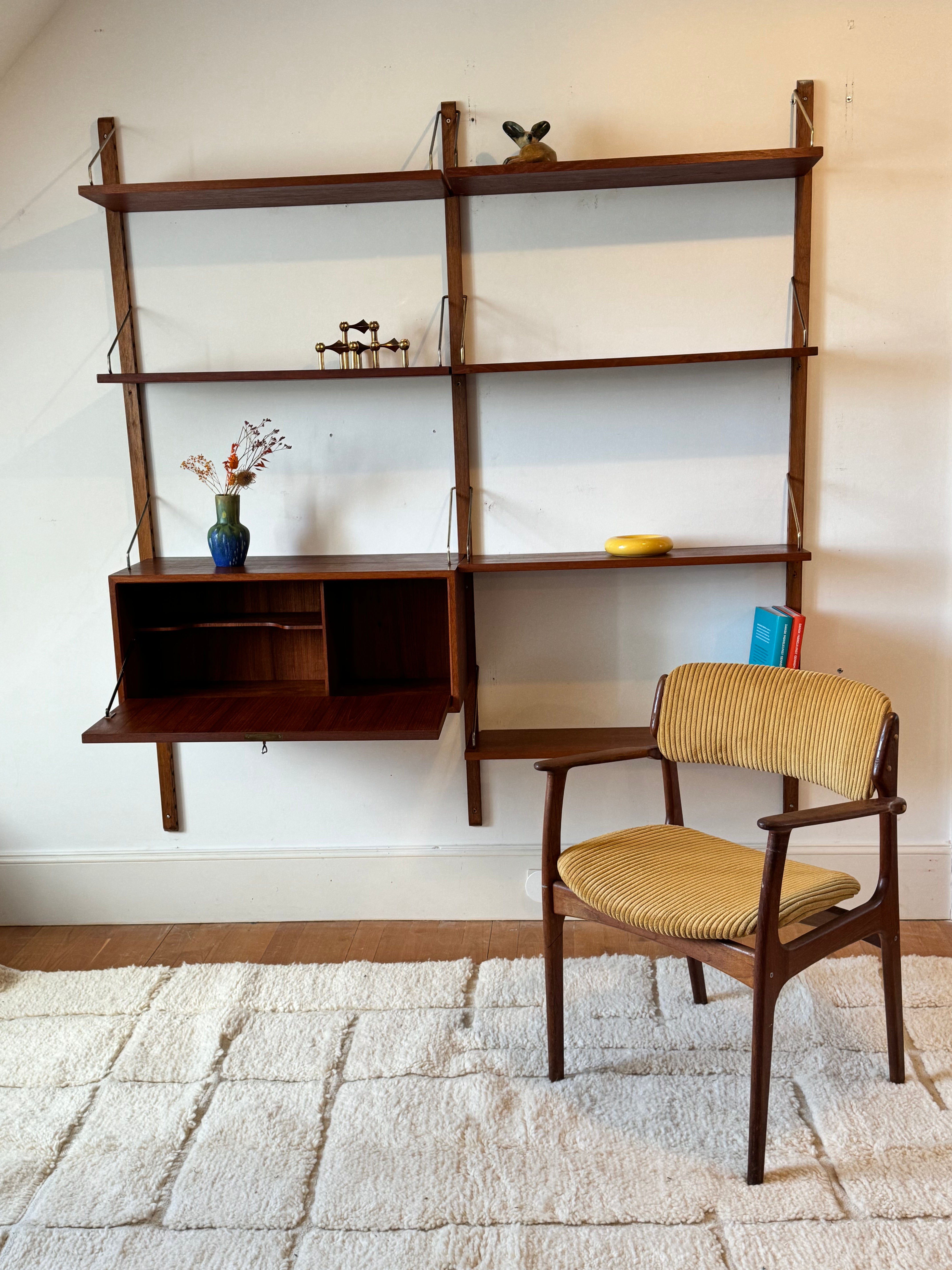 Précommande | Fauteuil scandinave vintage en teck modèle 50, personnalisable, par Erik Buch pour O.D Mobler