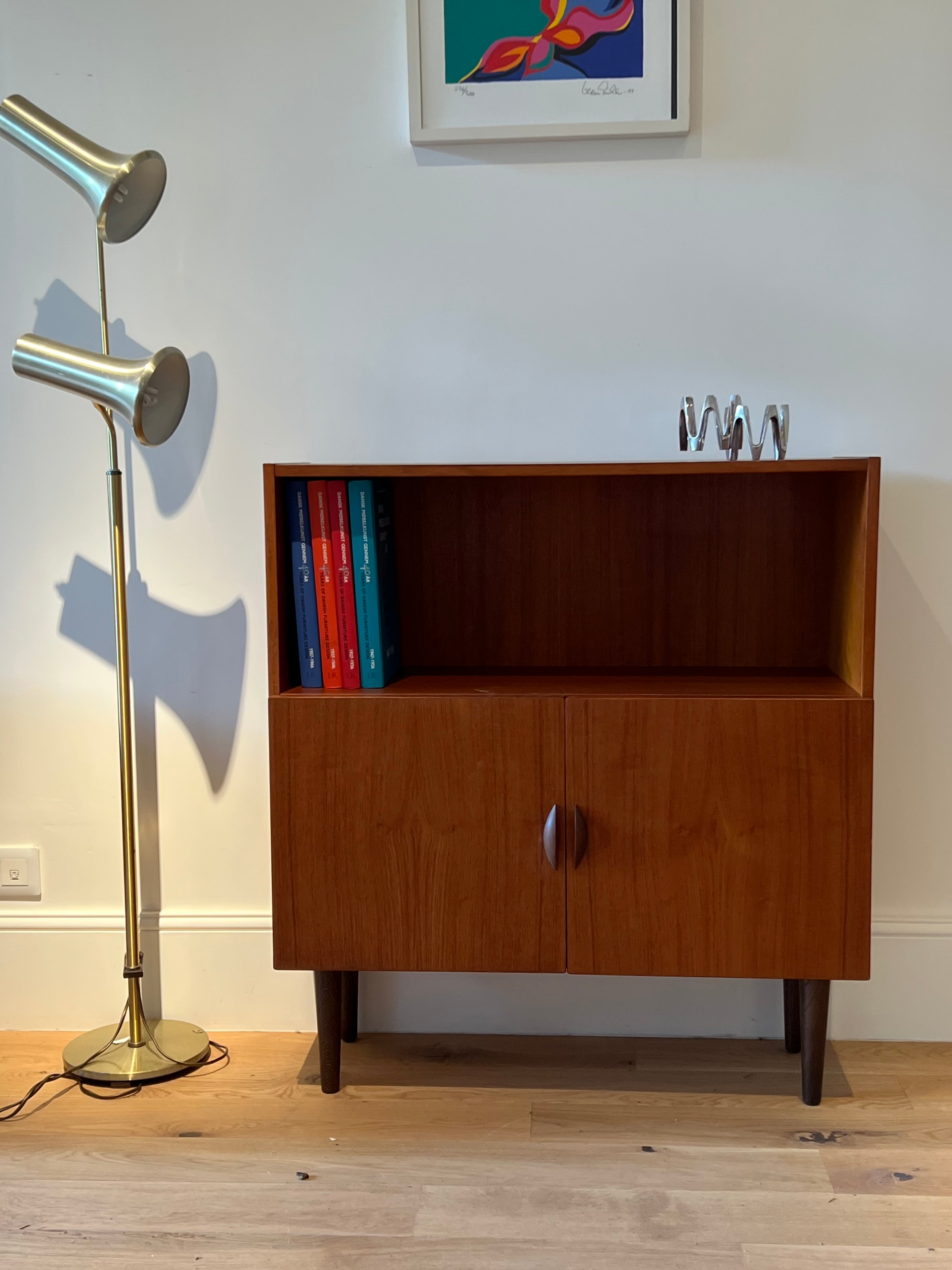 Bibliothèque scandinave vintage en teck "Lyria"