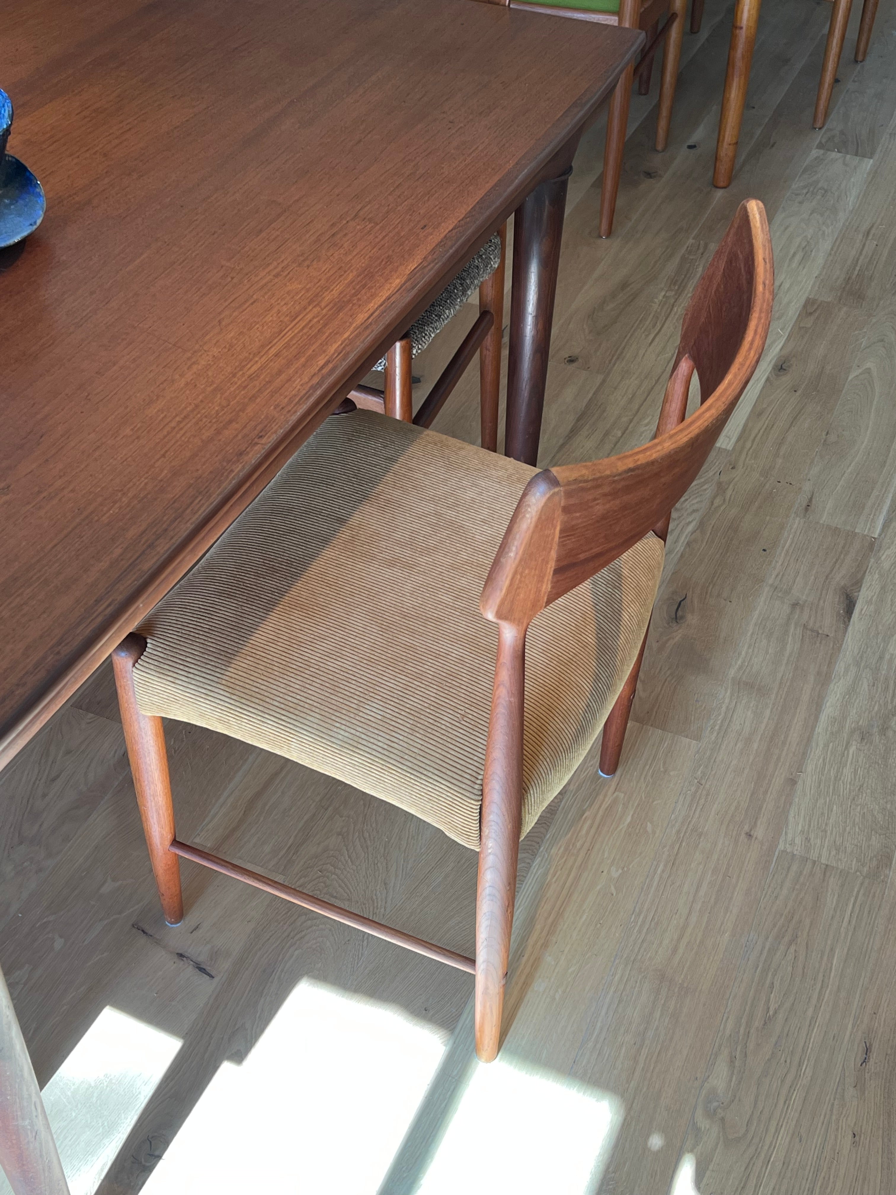 Table de salle à manger scandinave vintage en teck « Mikkel »