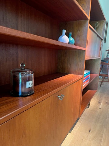 Bibliothèque scandinave vintage en teck "Astrid"