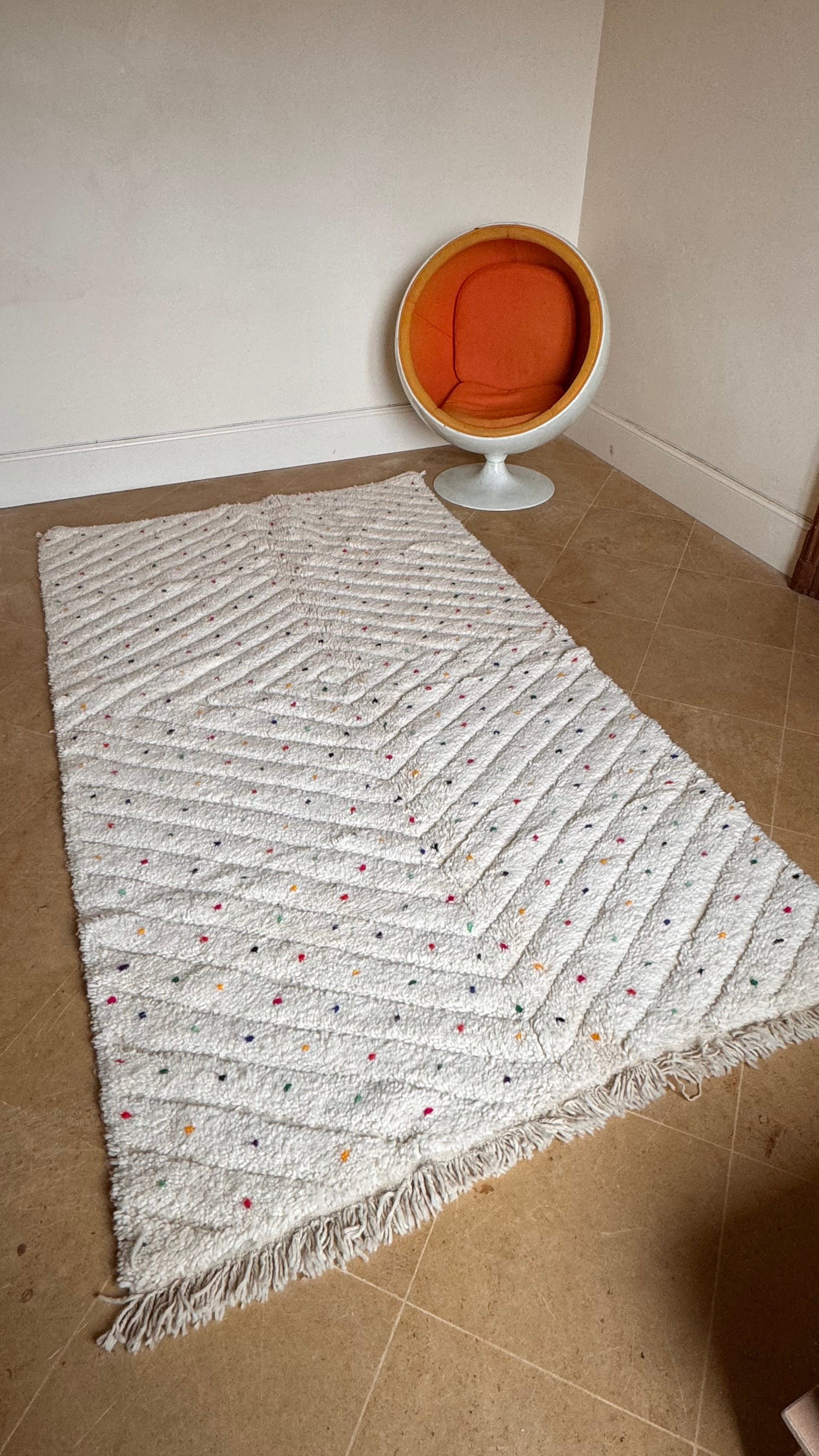 Tapis berbère Beni Ouarain 260 x 147 cm "Aya"