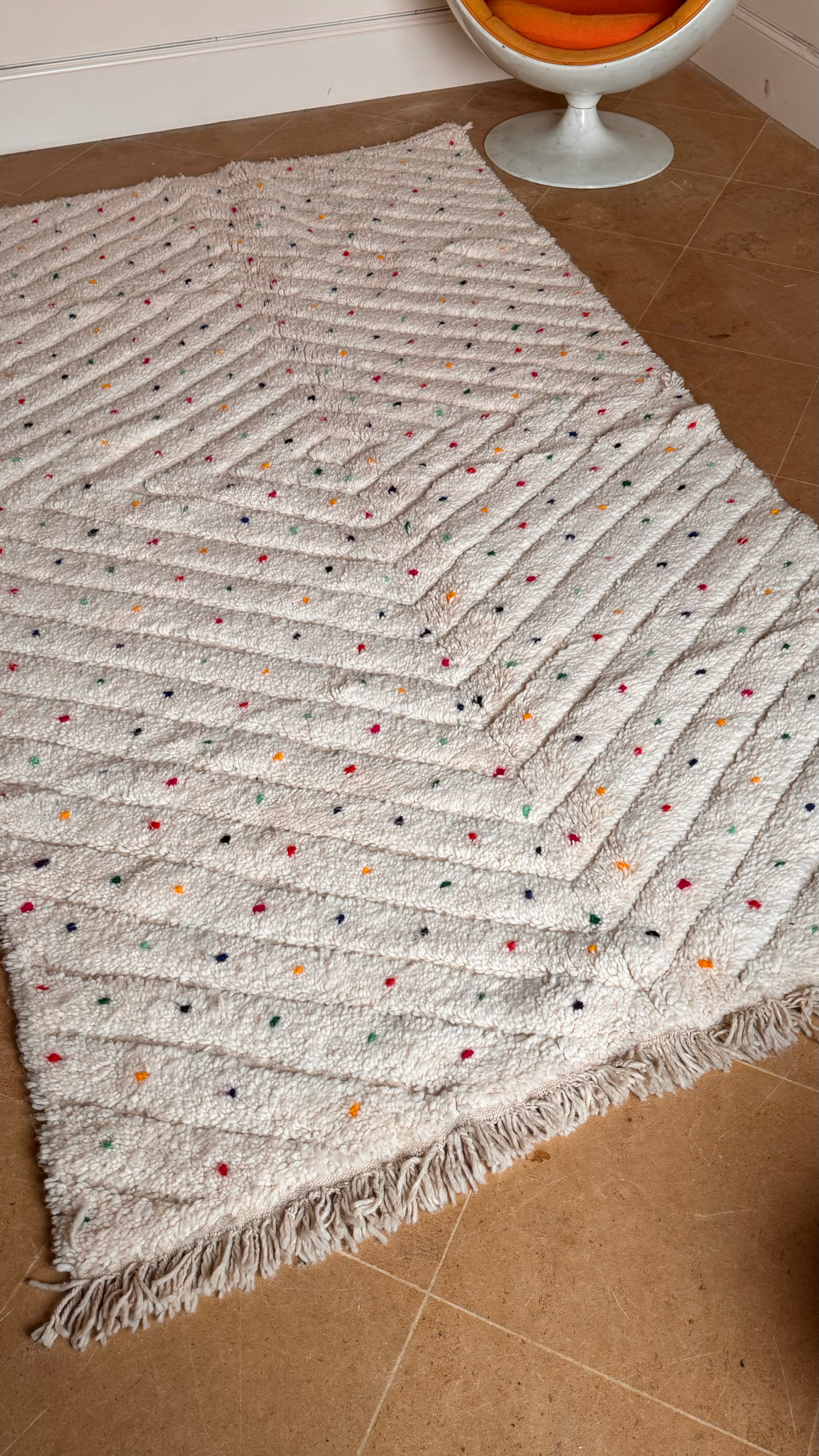 Tapis berbère Beni Ouarain 260 x 147 cm "Aya"
