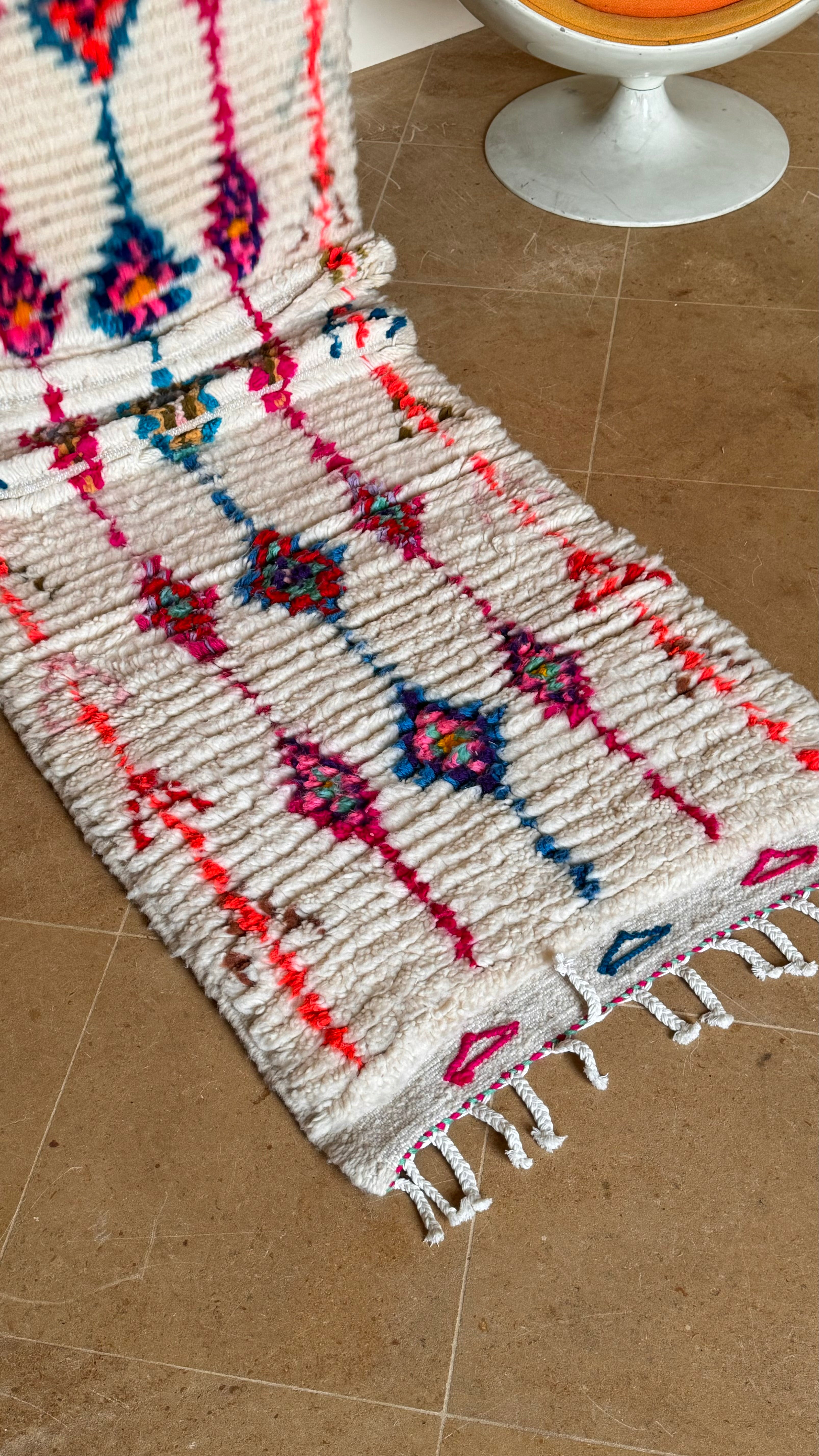 Tapis berbère de couloir Azilal 291 x 75 cm "Aicha"