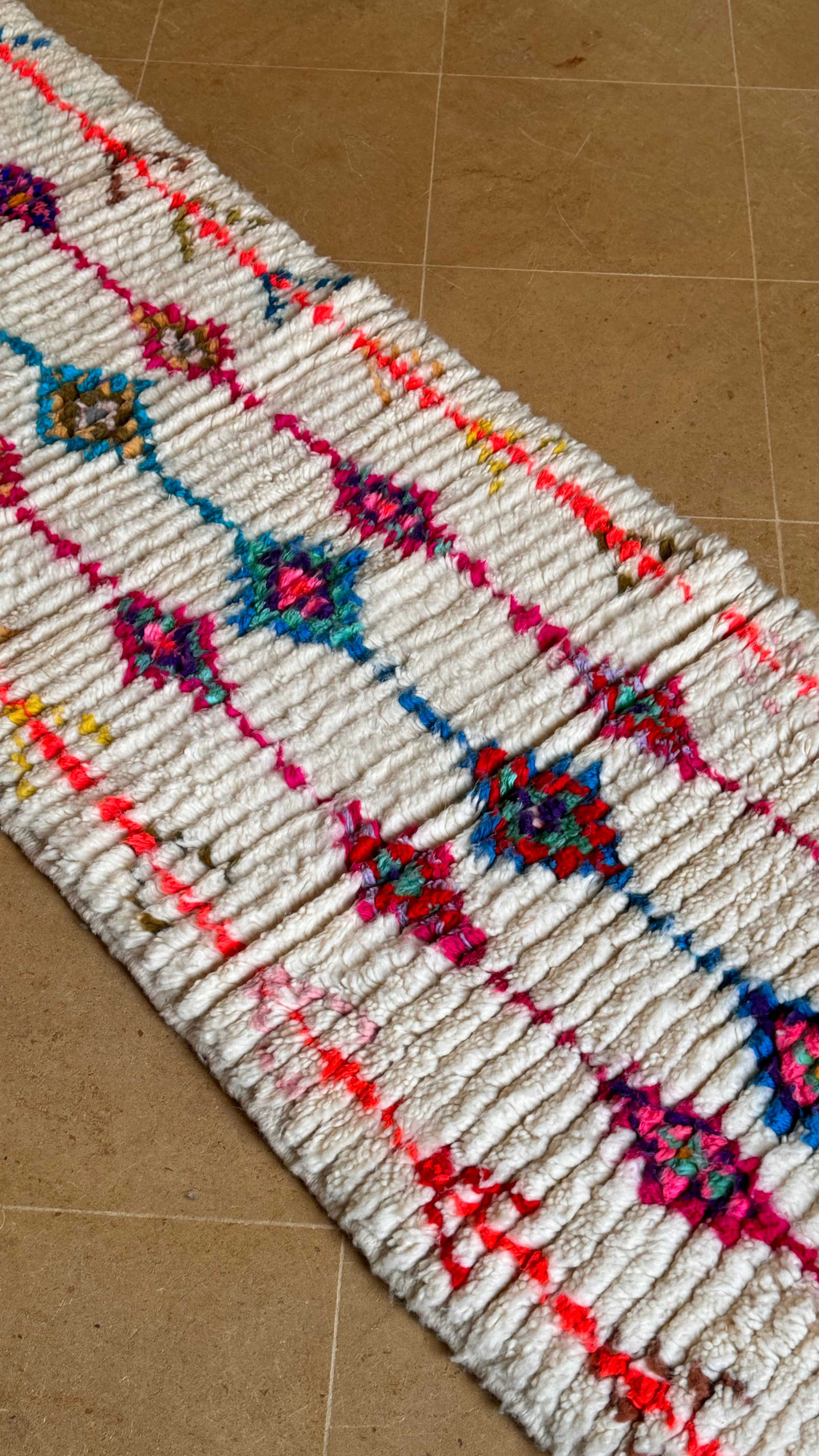 Tapis berbère de couloir Azilal 291 x 75 cm "Aicha"