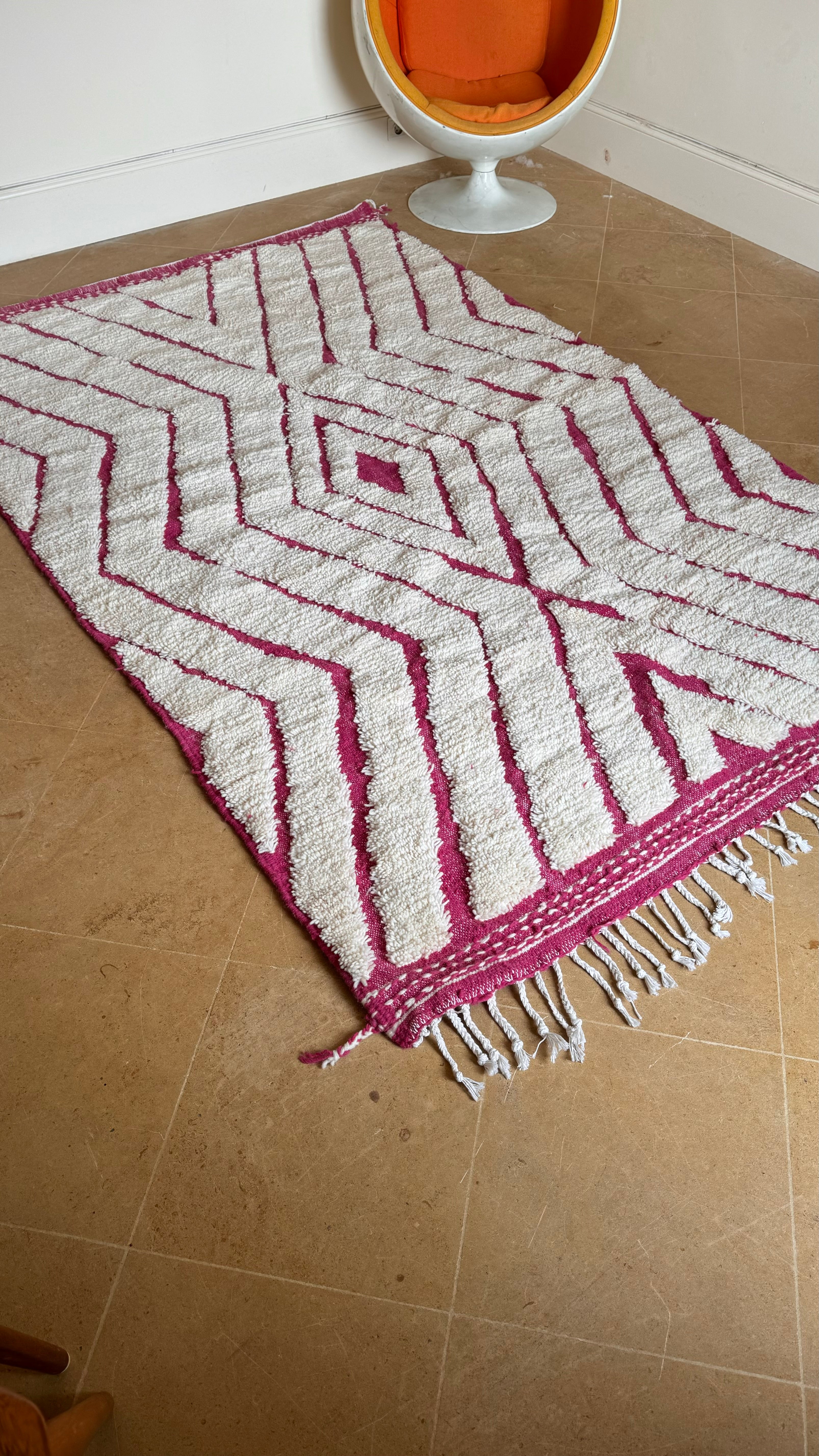 Tapis Beni Ouarain 251 x 157 cm "Nora"