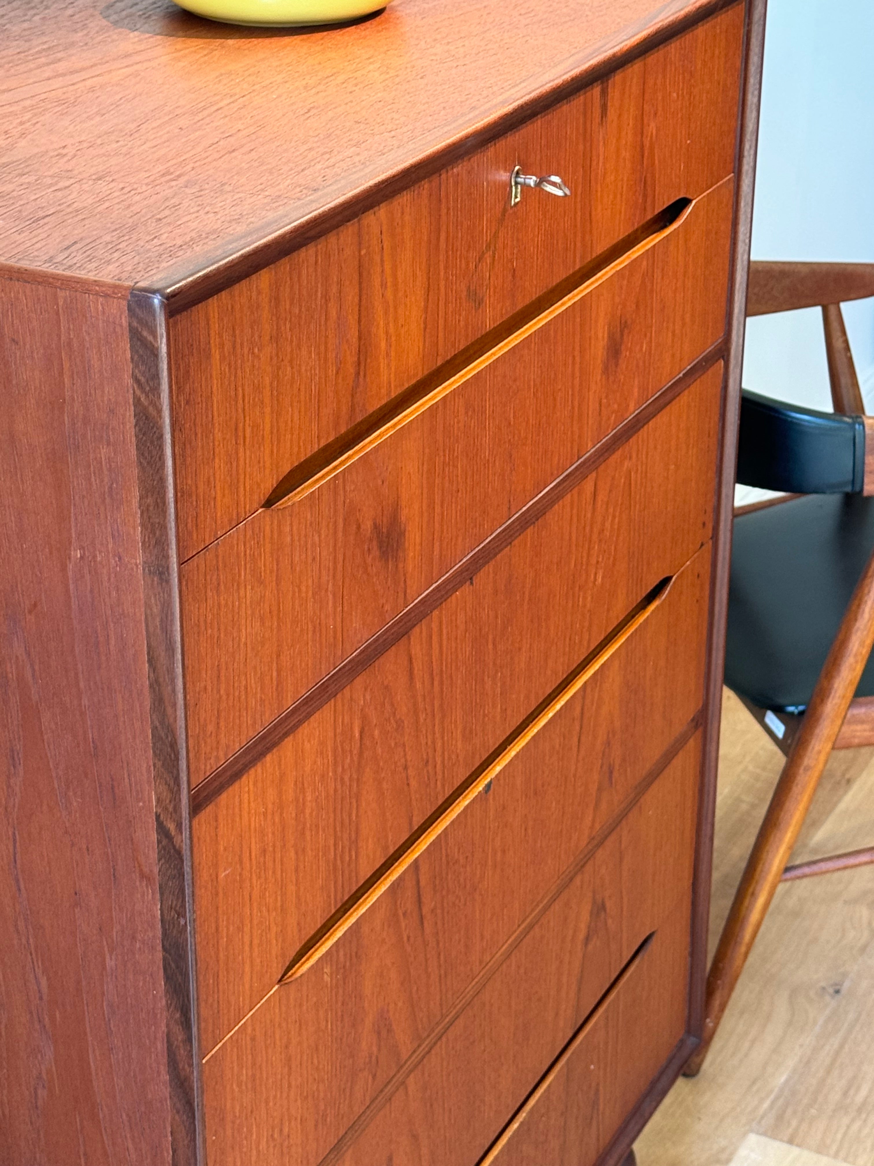 Commode scandinave vintage en teck années 1960 "Eva"