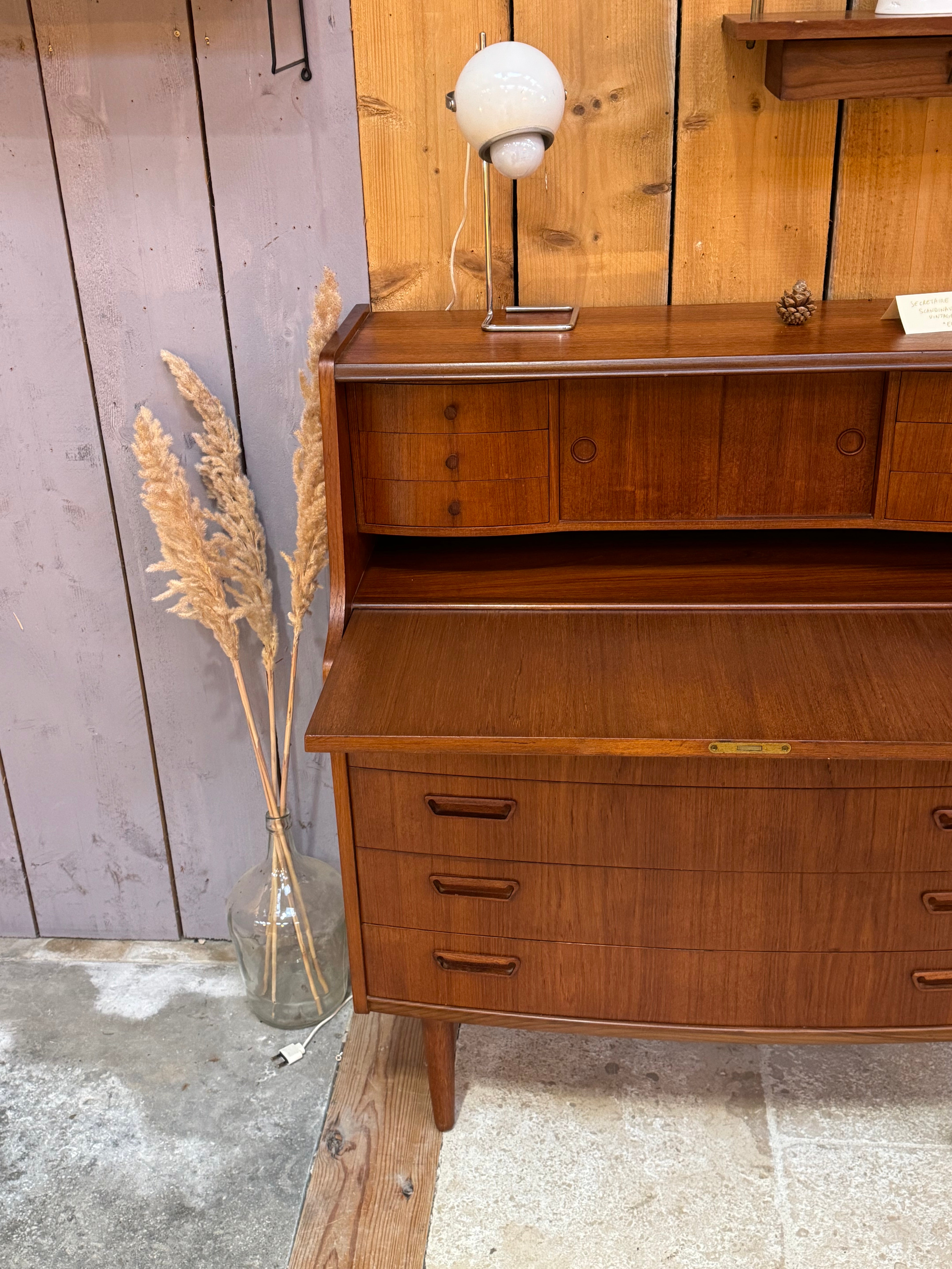 Secrétaire vintage scandinave en teck "Alton" de Poul M. Jessen pour Viby J Mobelfabrik