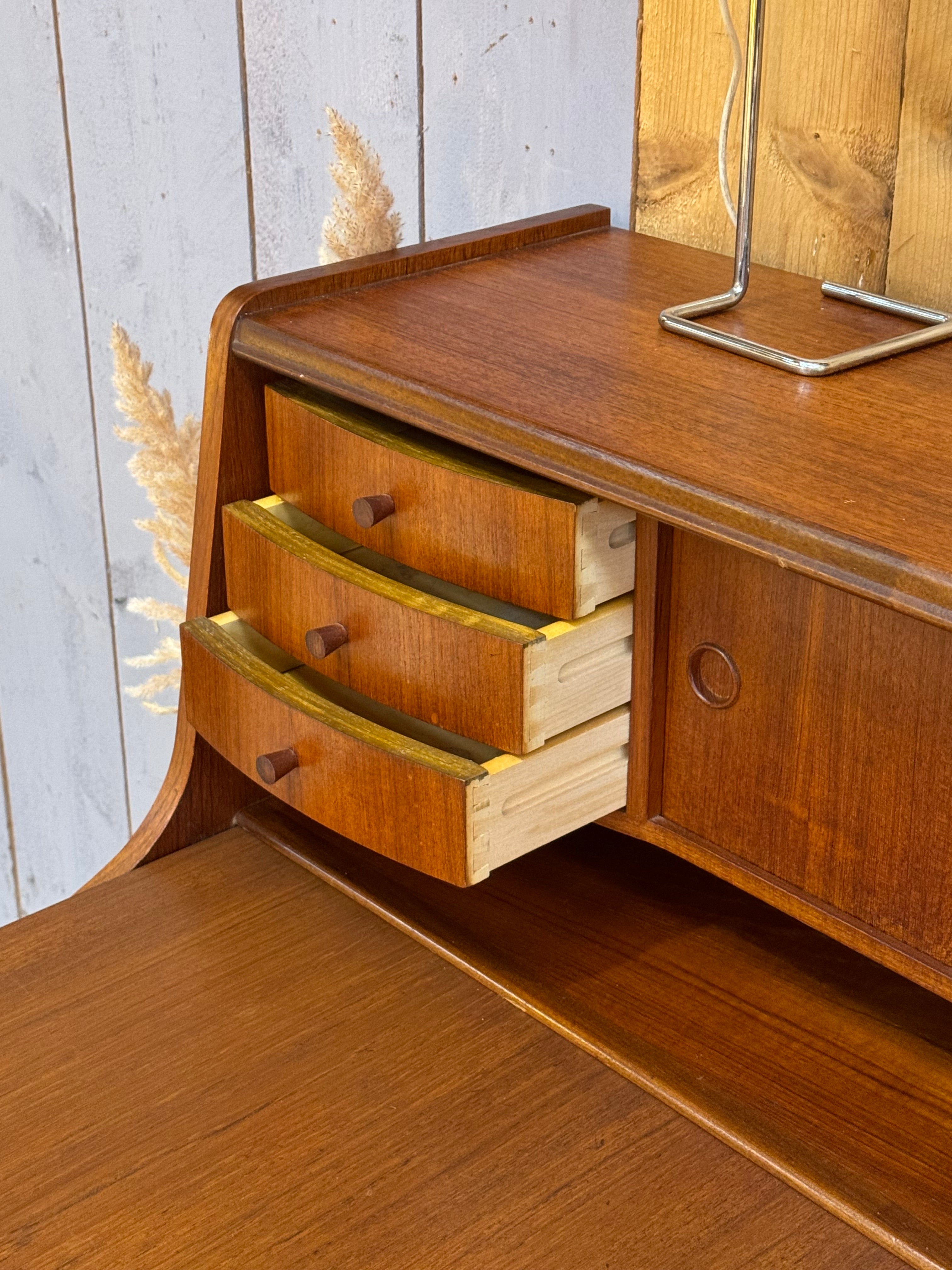 Secrétaire vintage scandinave en teck "Alton" de Poul M. Jessen pour Viby J Mobelfabrik