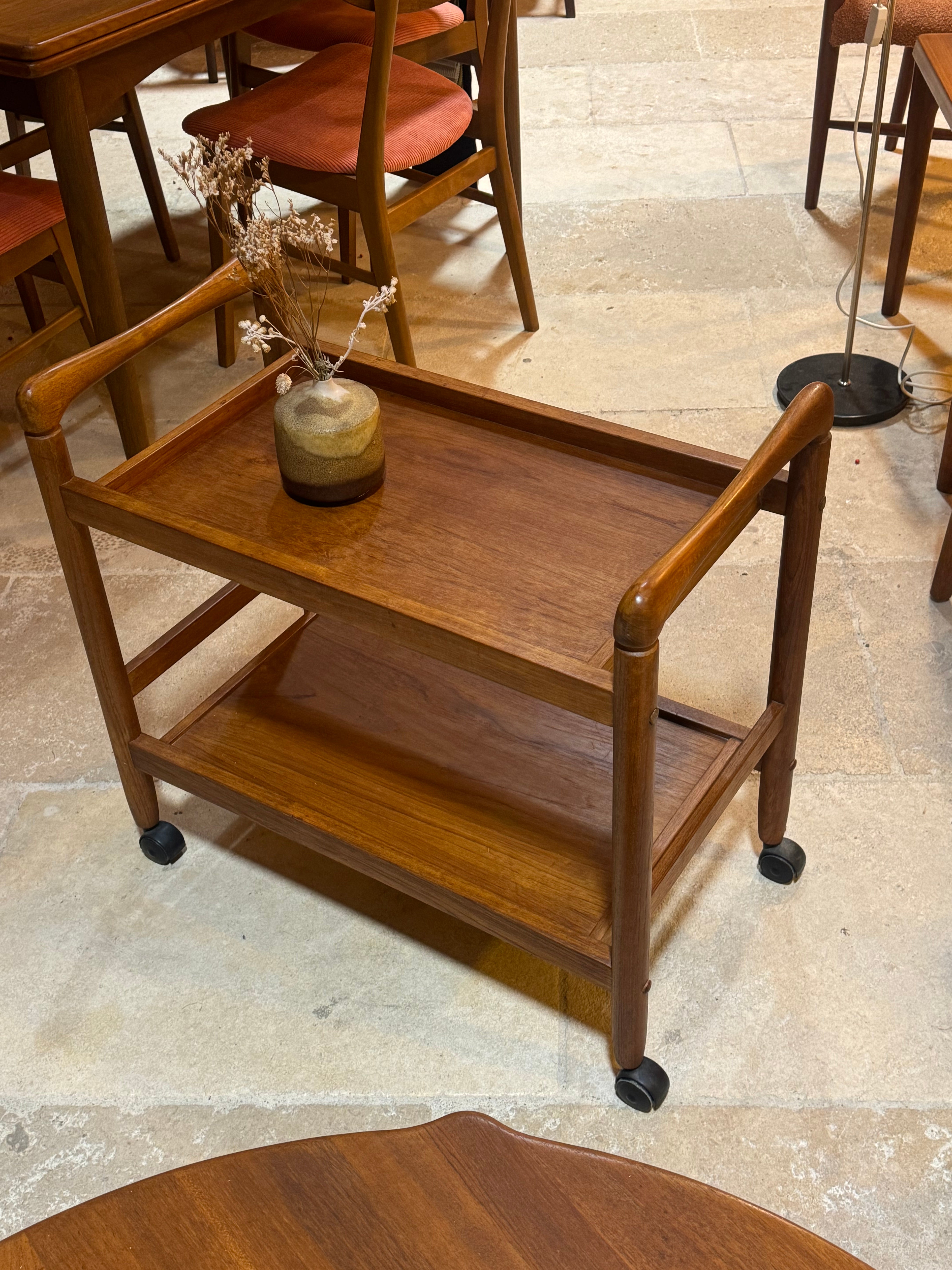 Desserte danoise vintage en teck "Vidar"