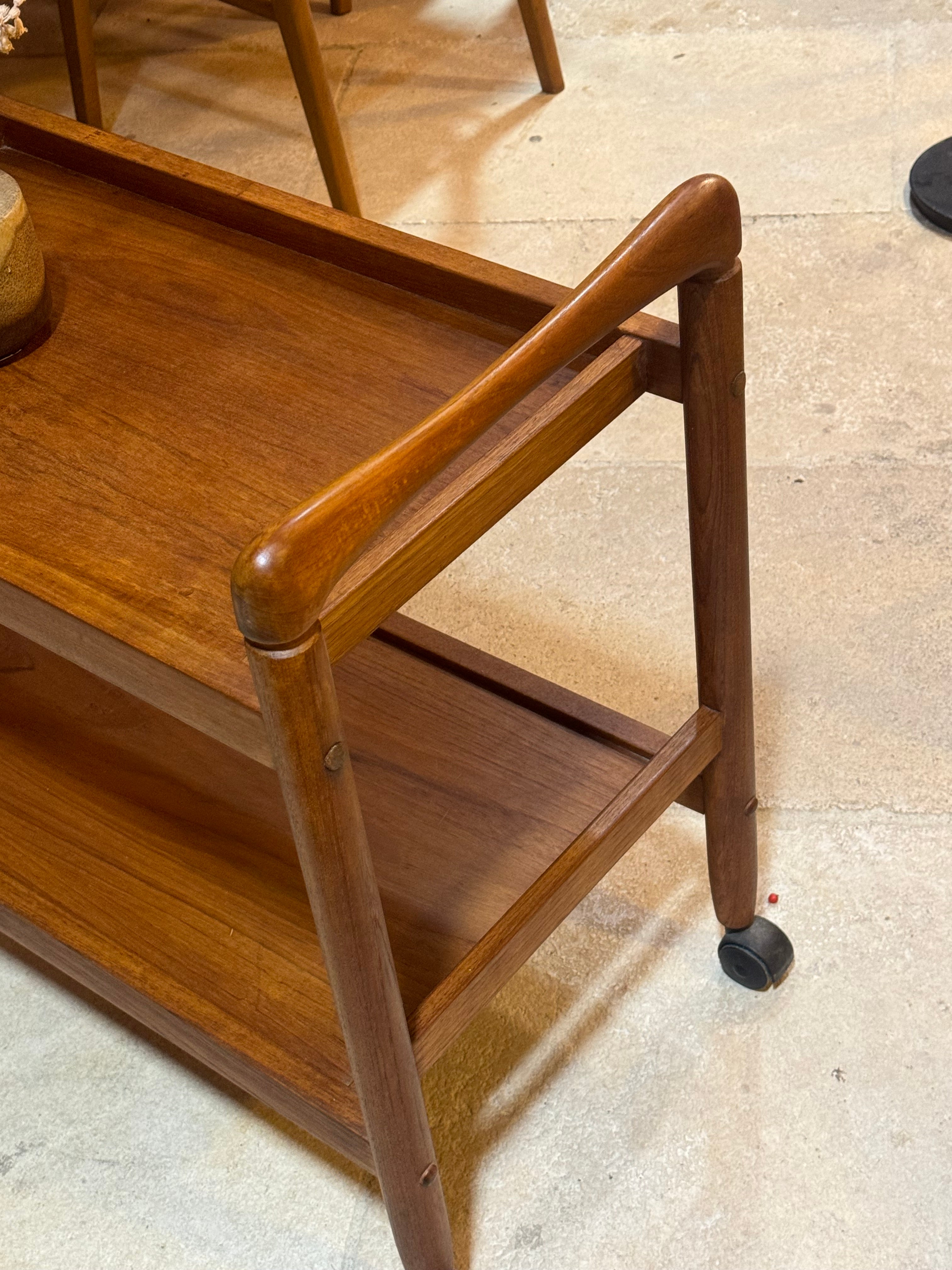 Desserte danoise vintage en teck "Vidar"