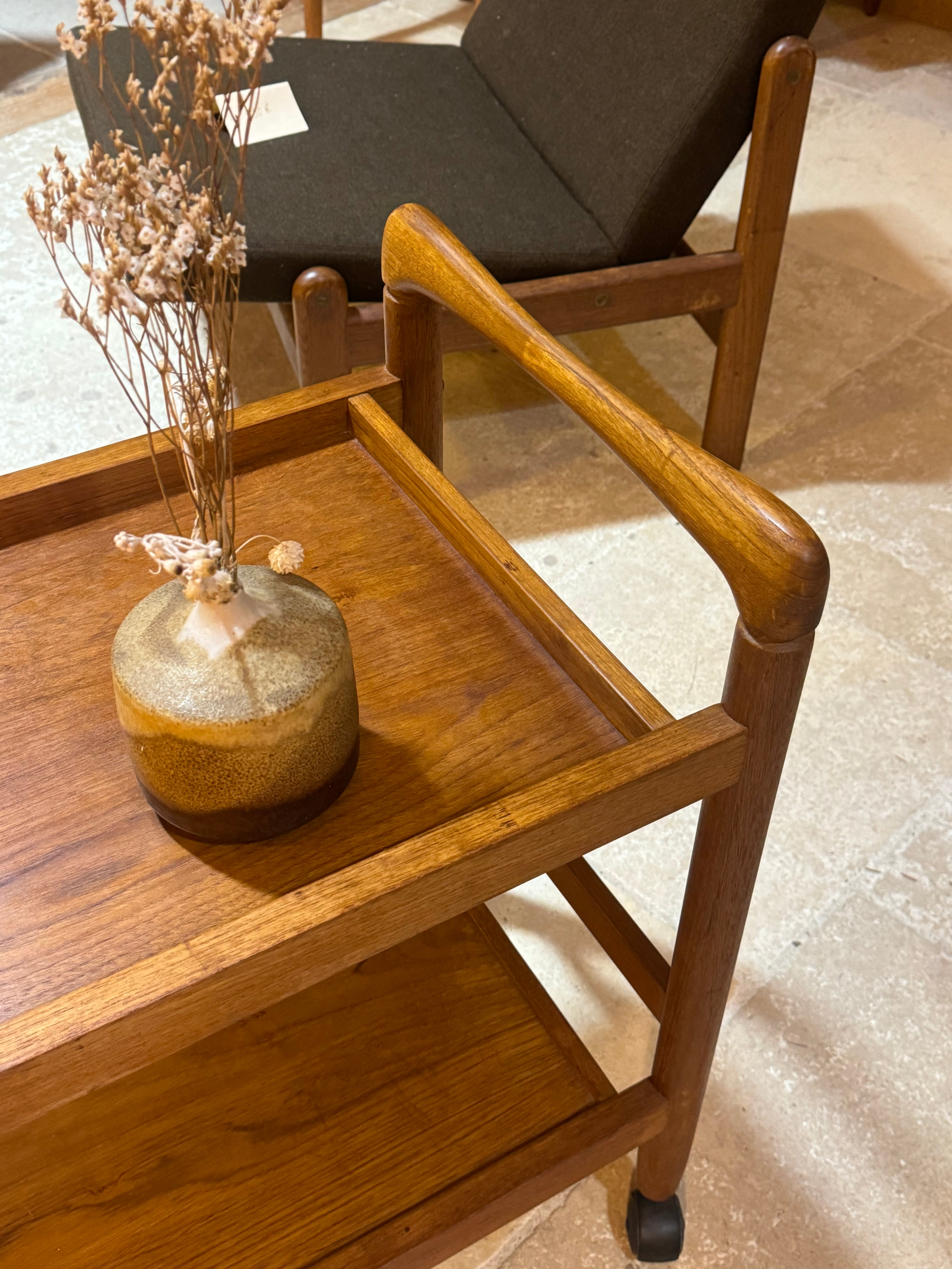 Desserte danoise vintage en teck "Vidar"