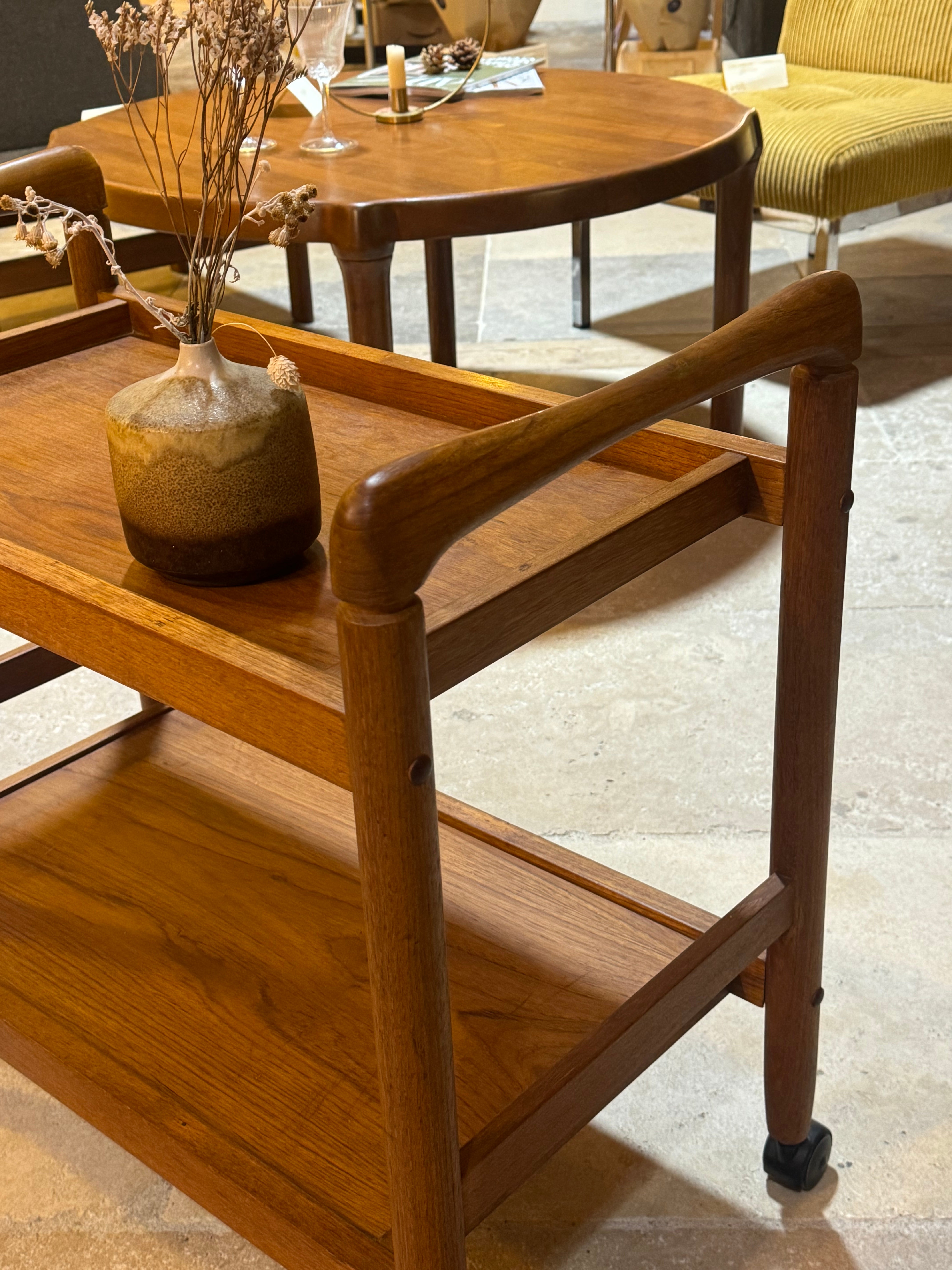 Desserte danoise vintage en teck "Vidar"