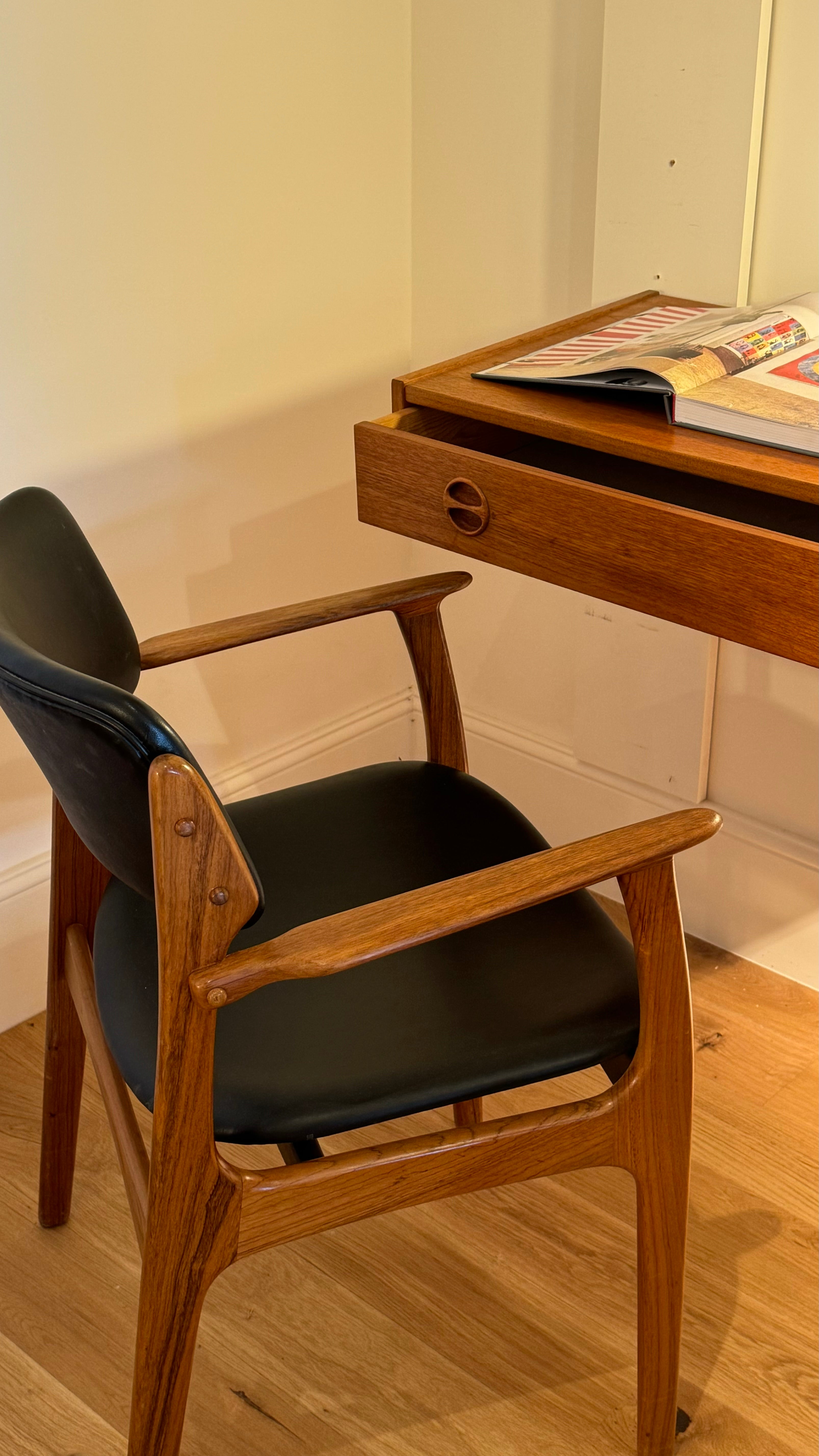 Petit bureau suspendu vintage scandinave "Olaf"