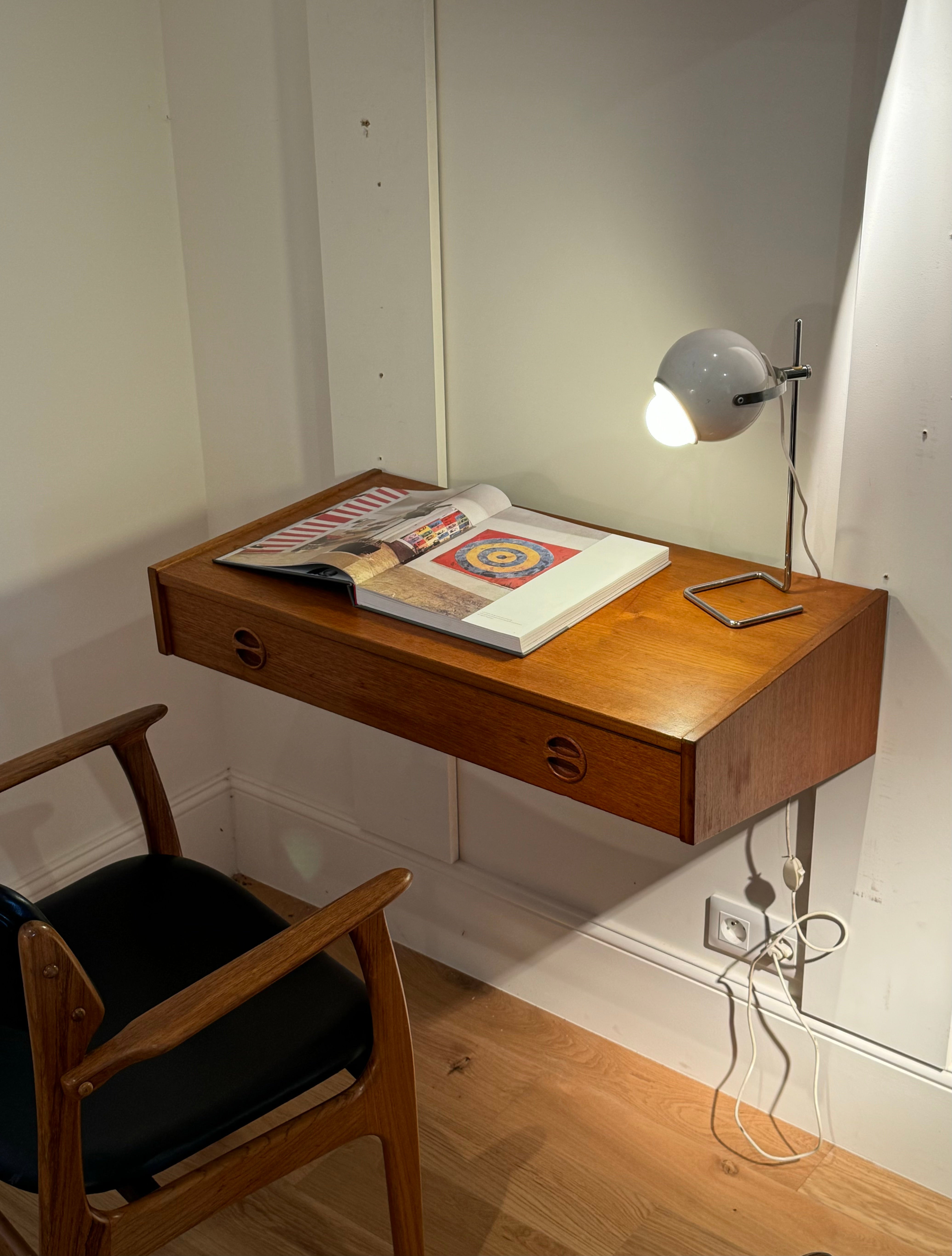 Petit bureau suspendu vintage scandinave "Olaf"