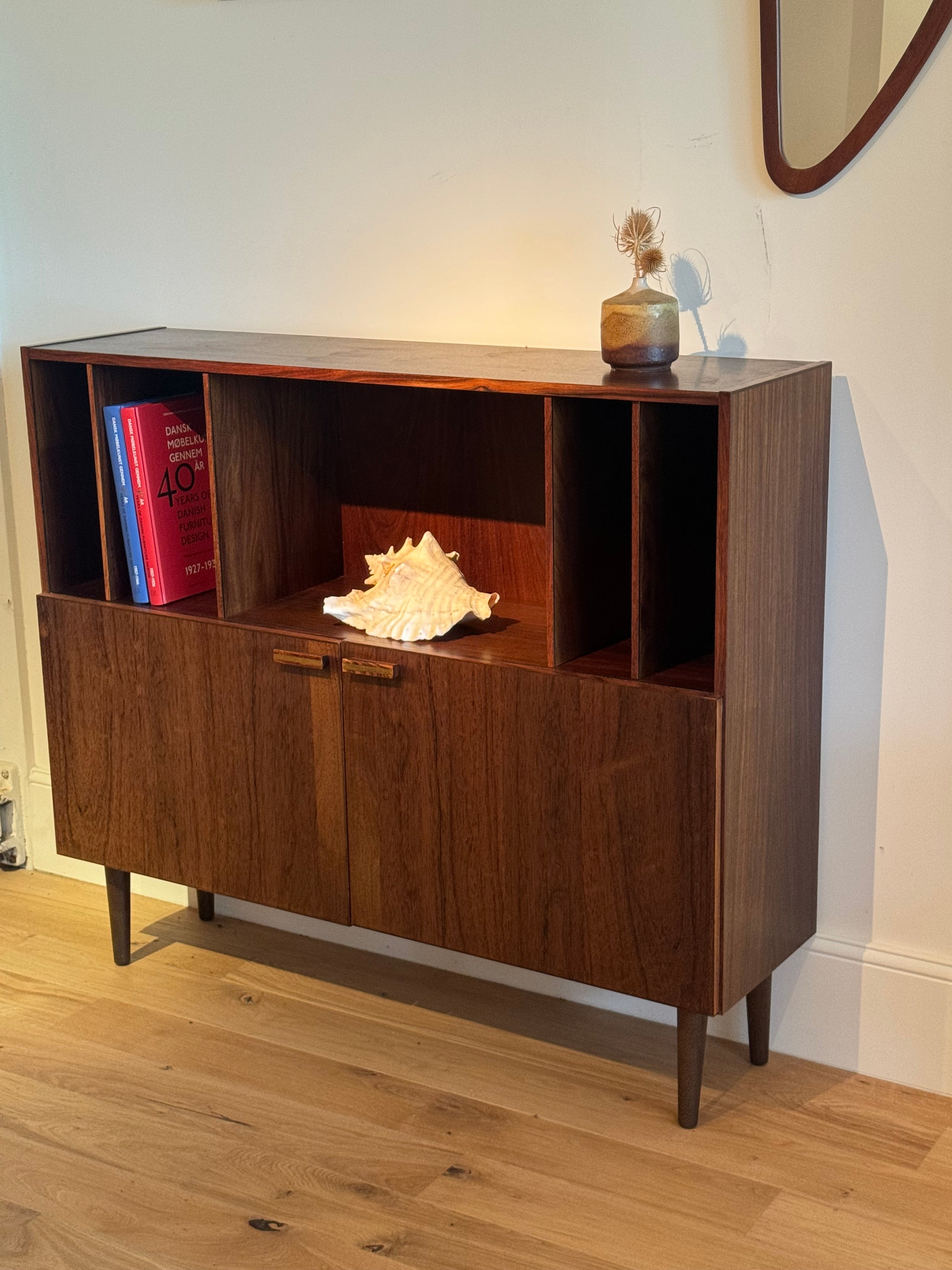 Bibliothèque basse - Enfilade ouverte vintage scandinave "Nila"