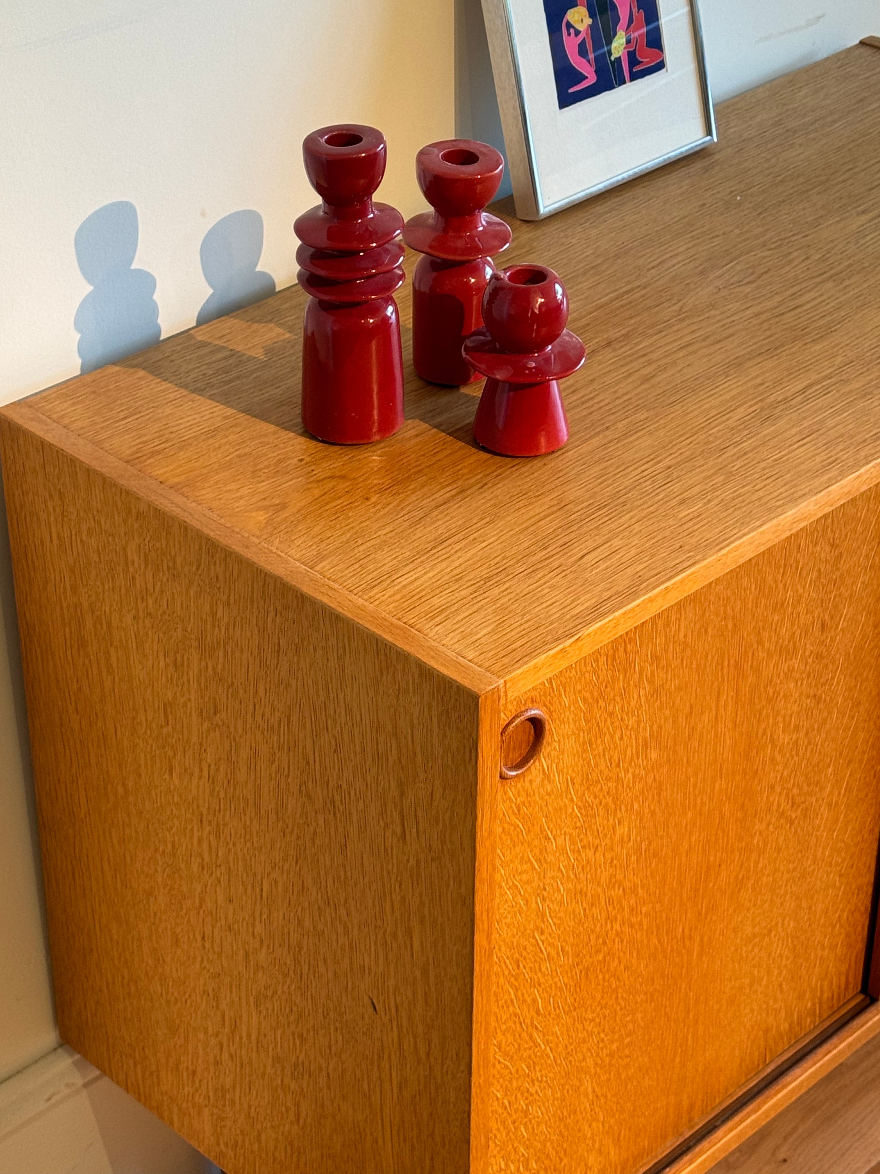 Enfilade scandinave vintage en chêne doré "Anna"