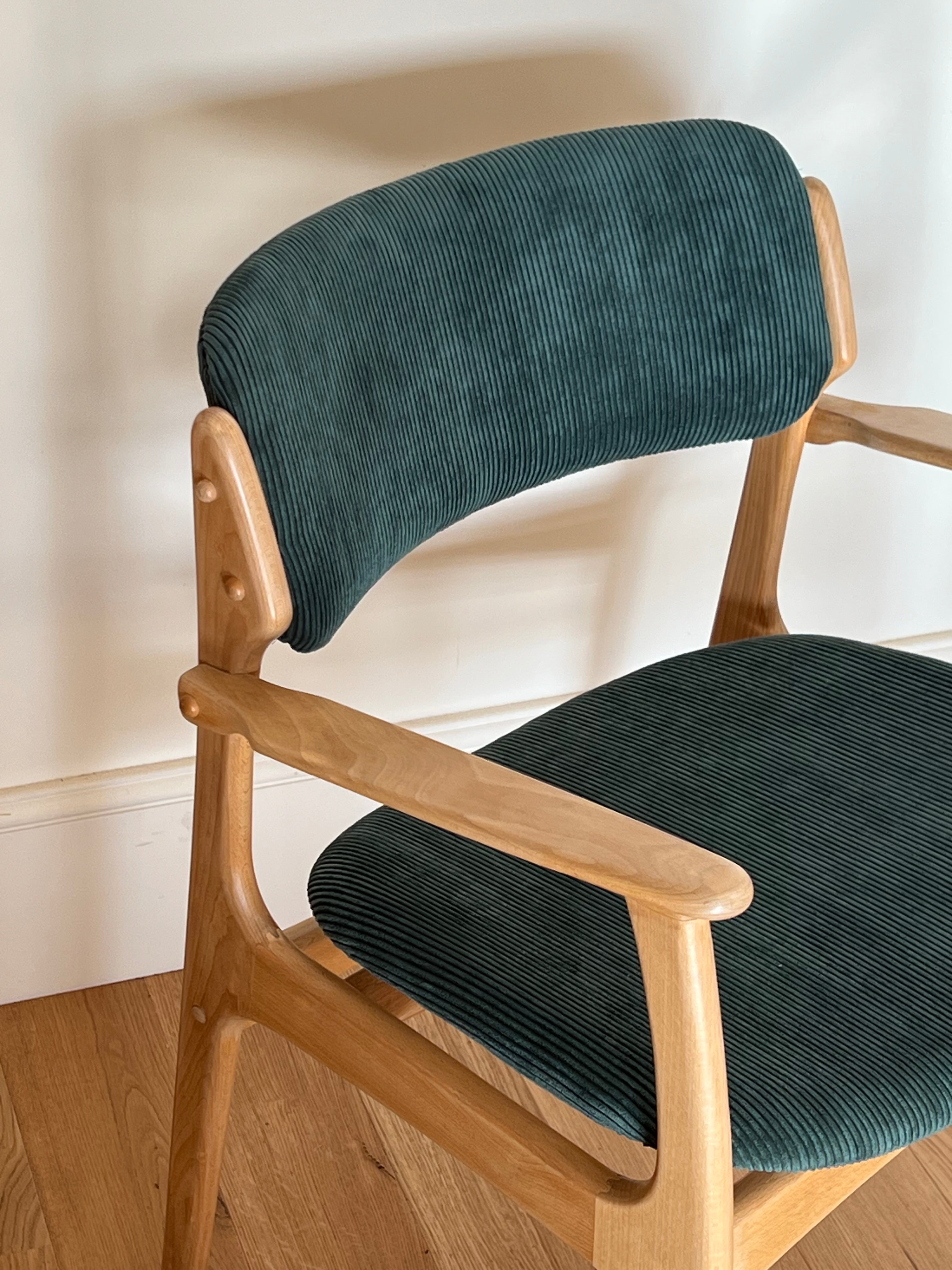 Fauteuil danois vintage “Modèle 50” – Erik Buch pour O.D. Møbler, années 60 (2 disponibles)