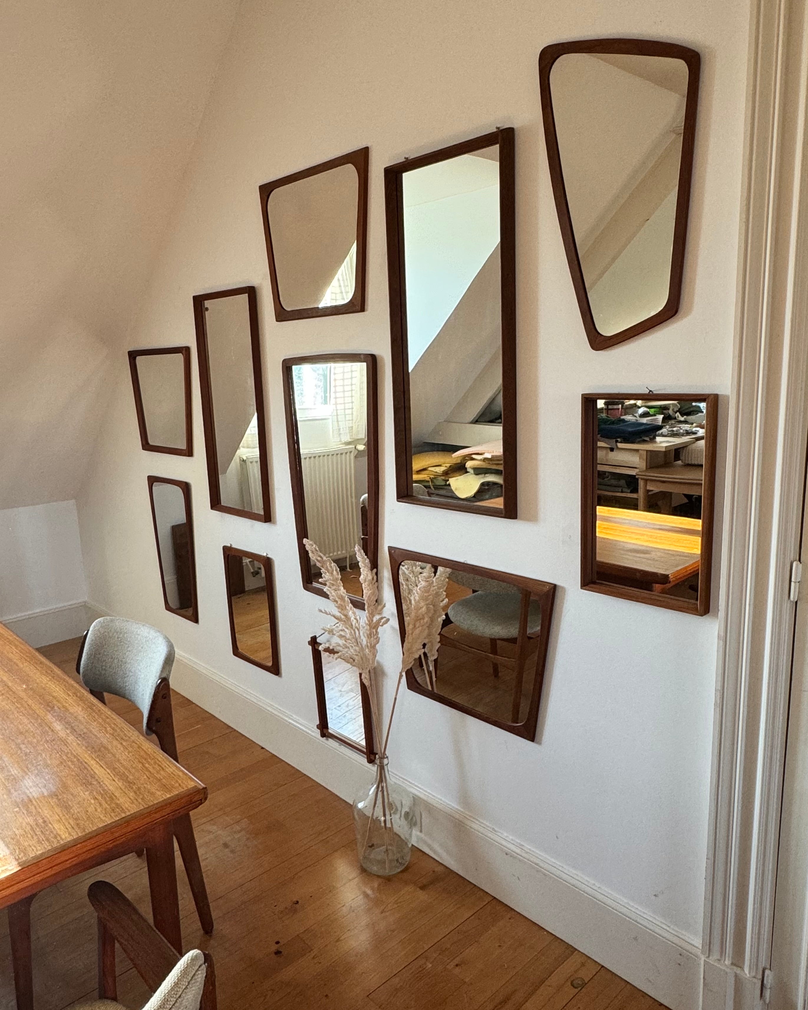 Miroir scandinave vintage "Ole"