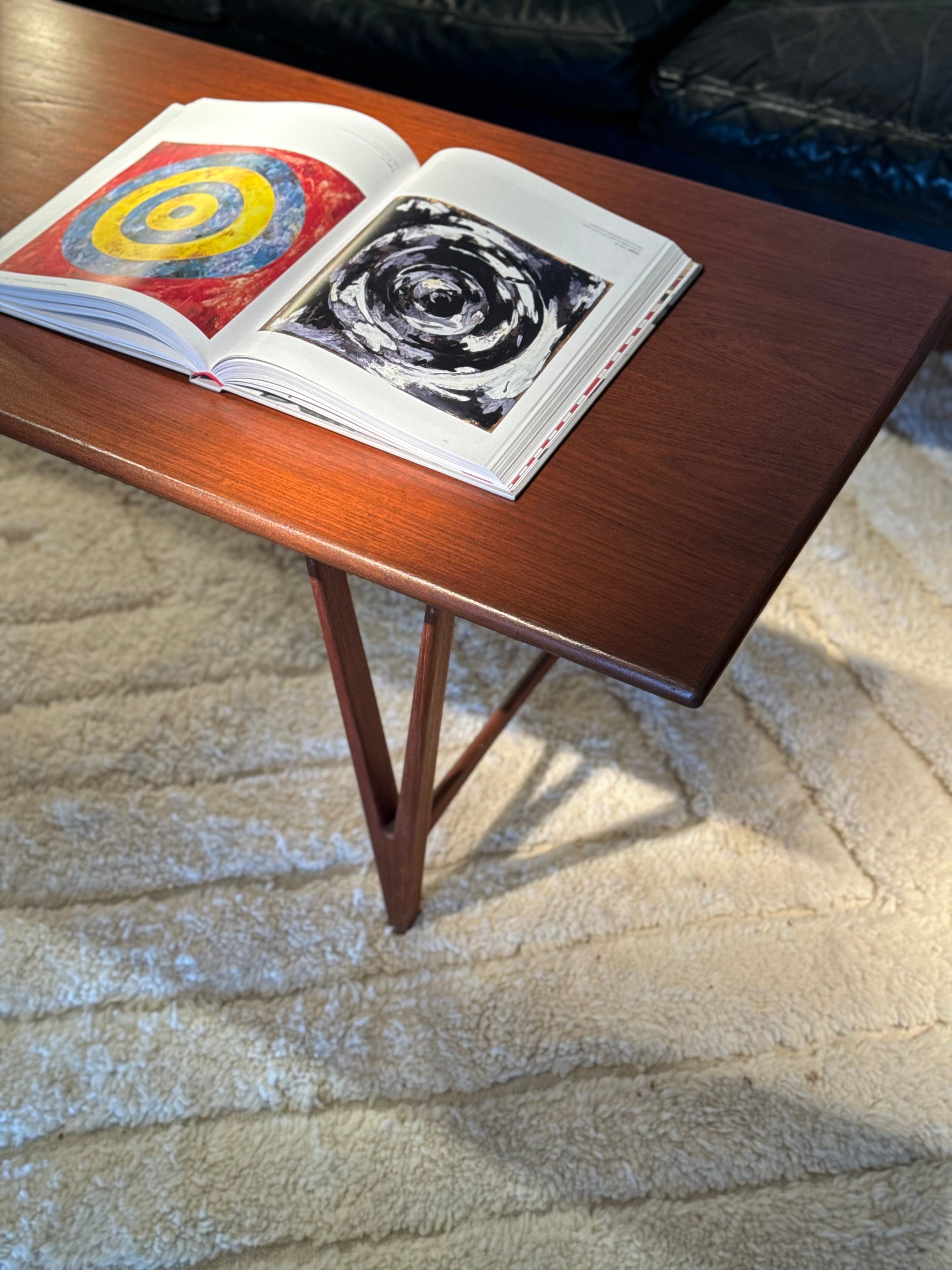 Table basse scandinave vintage en teck "Sune"