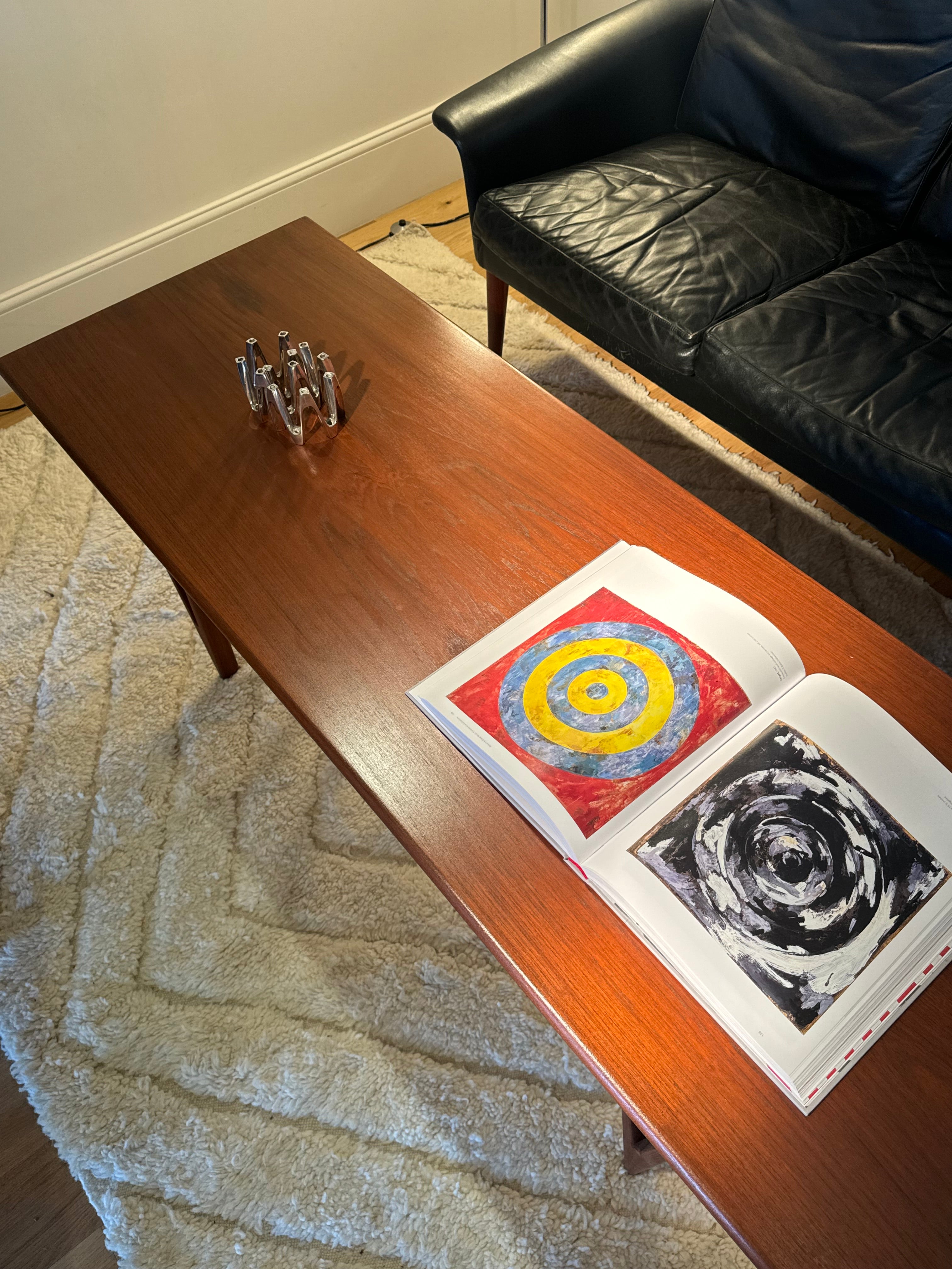Table basse scandinave vintage en teck "Sune"