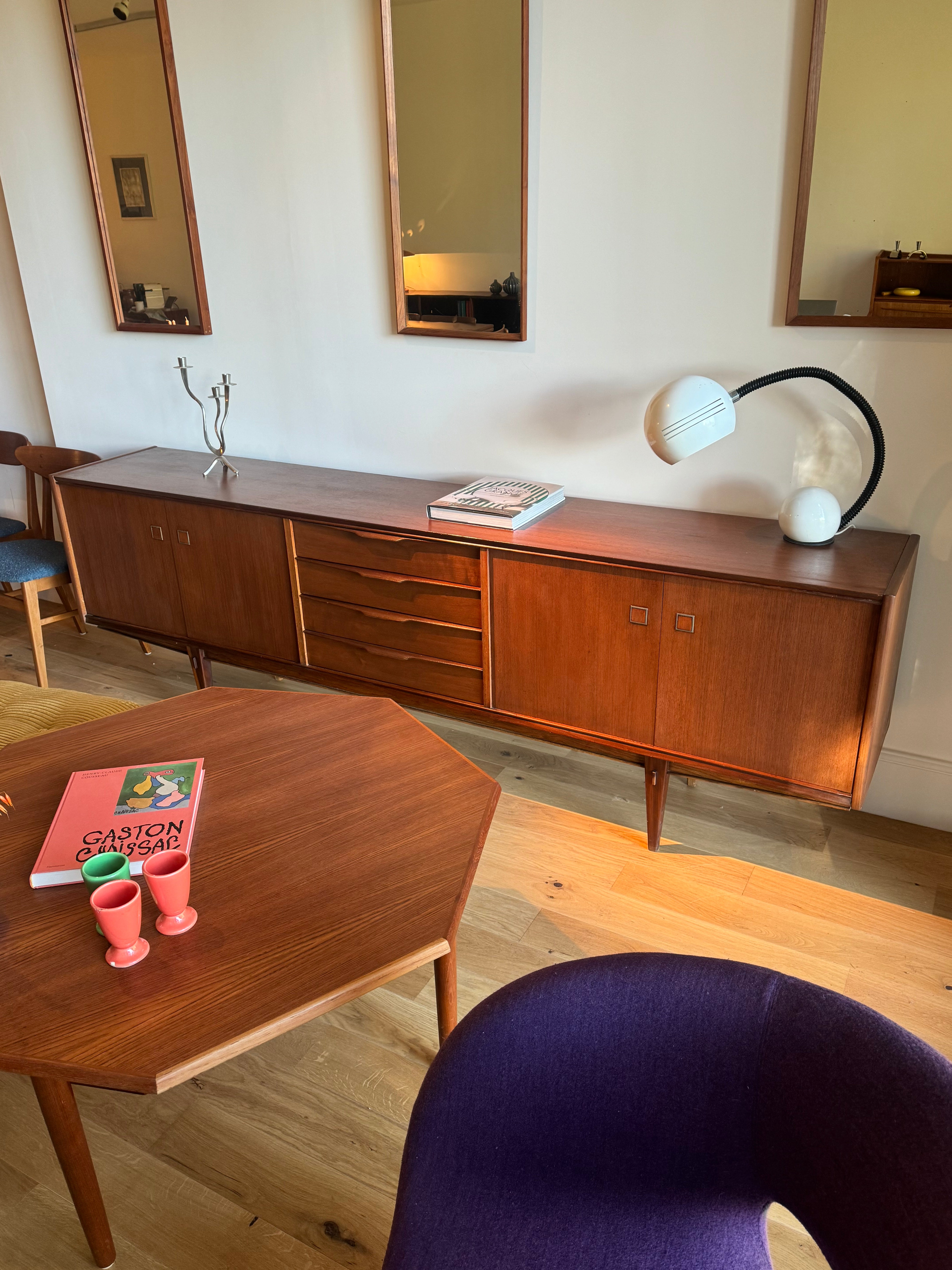 Enfilade scandinave vintage en teck années 1960 "Smilla"