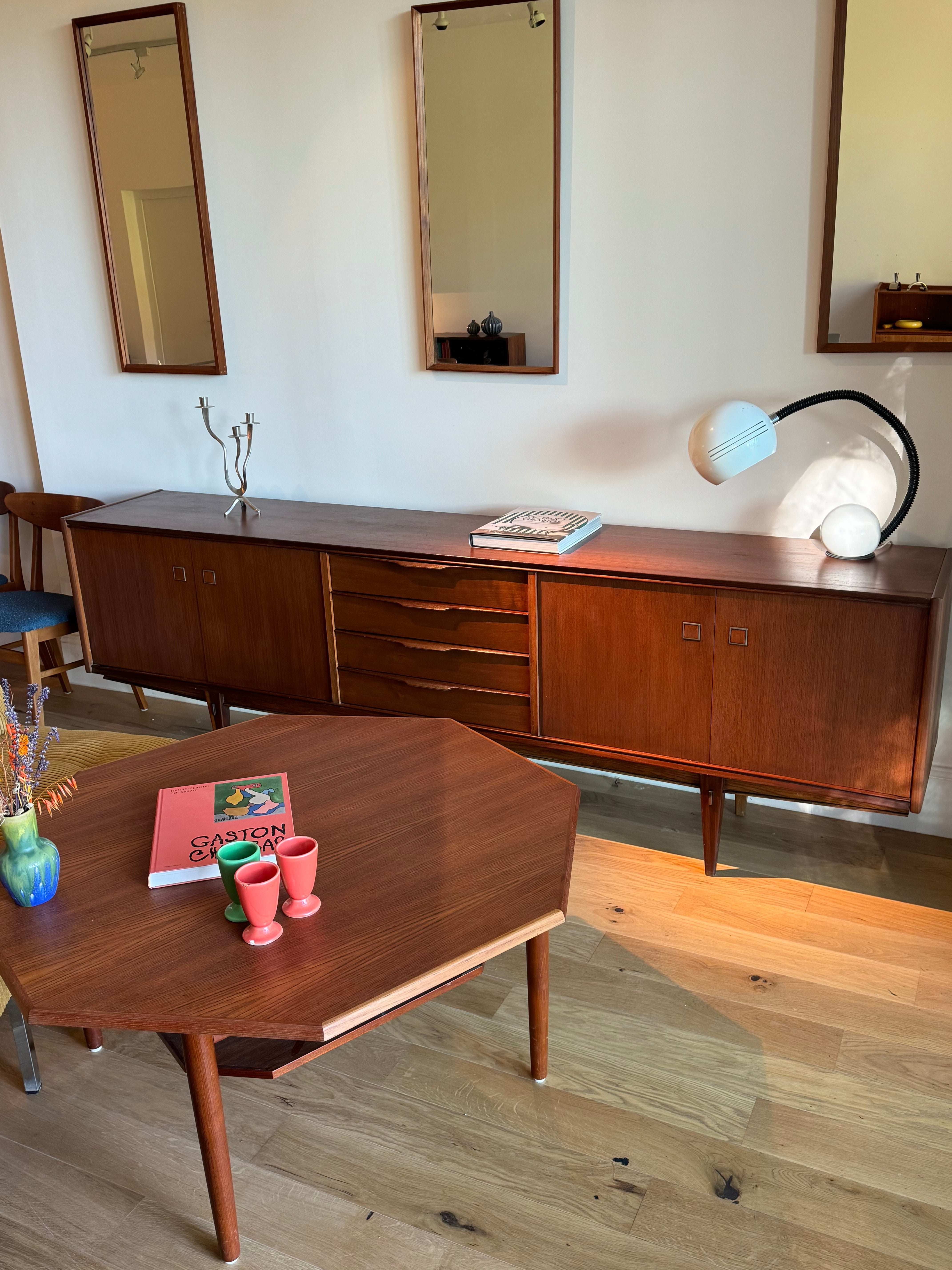 Enfilade scandinave vintage en teck années 1960 "Smilla"